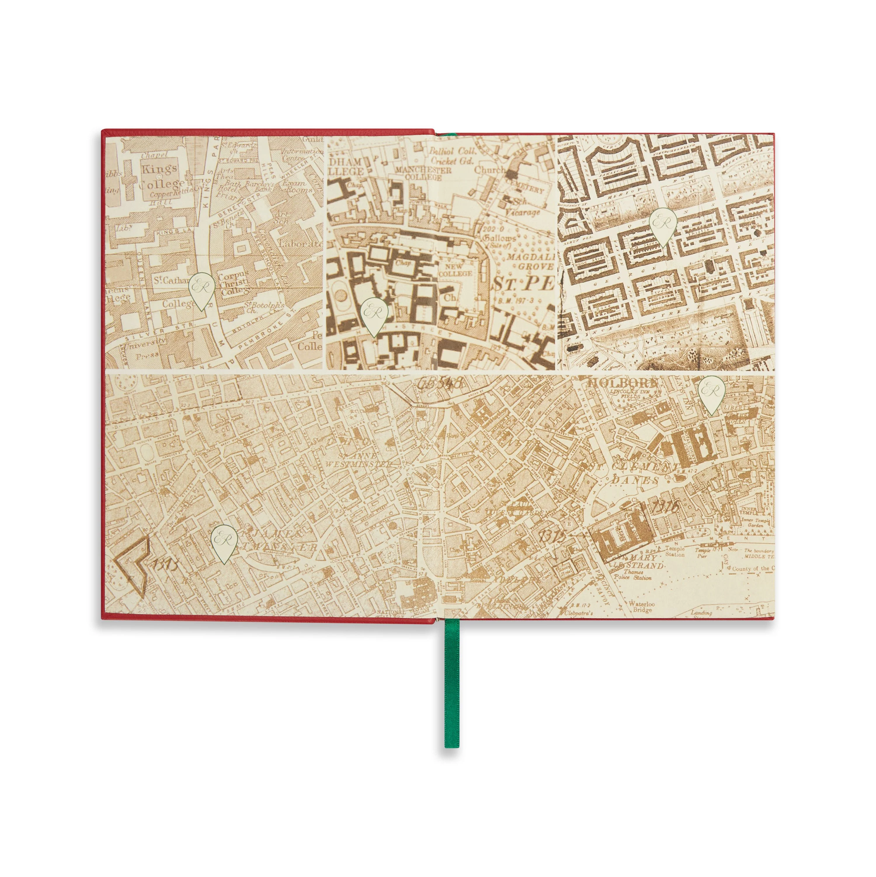 A5 Leather Bound Red Notebook - Image 2
