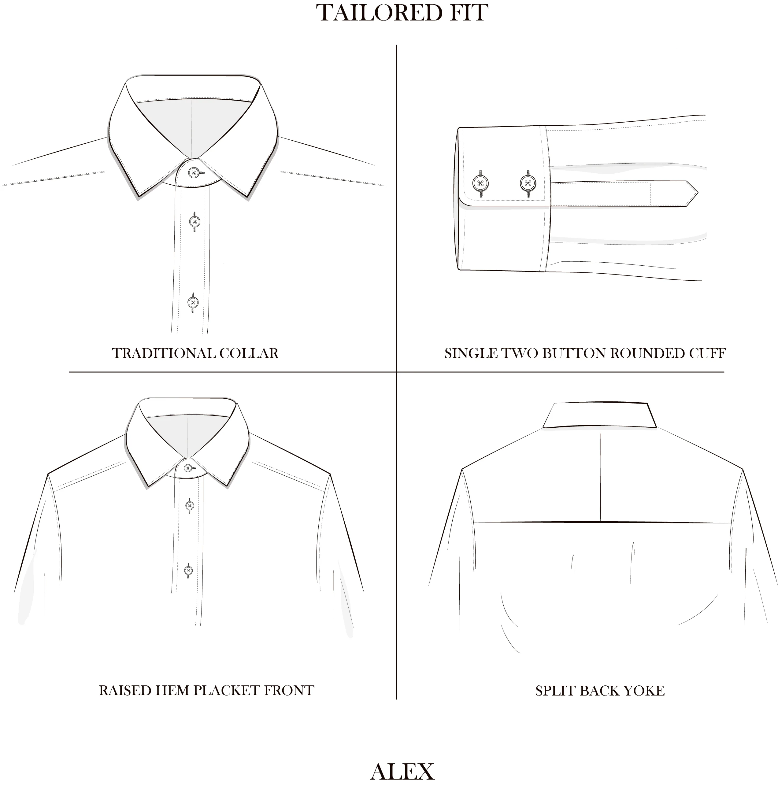 Alex Pink and White Bengal Stripe Shirt - Image 2