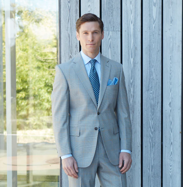 Barnes Black White Prince Of Wales Suit - Image 2