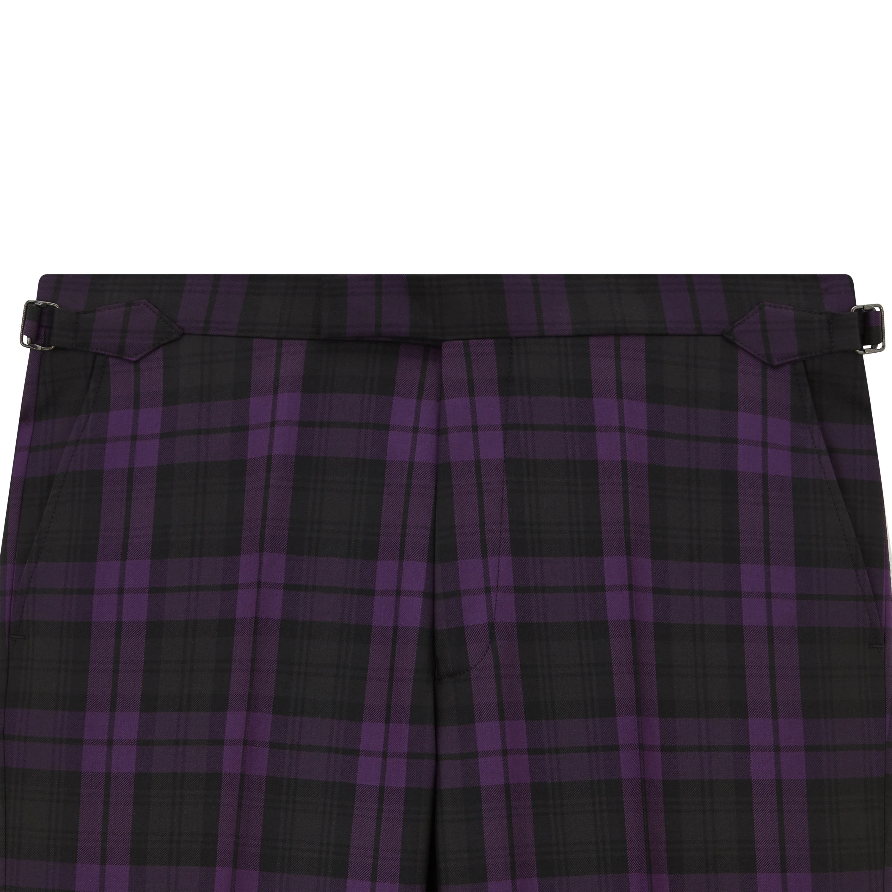 Barney Purple Black Check Evening Trouser - Image 6