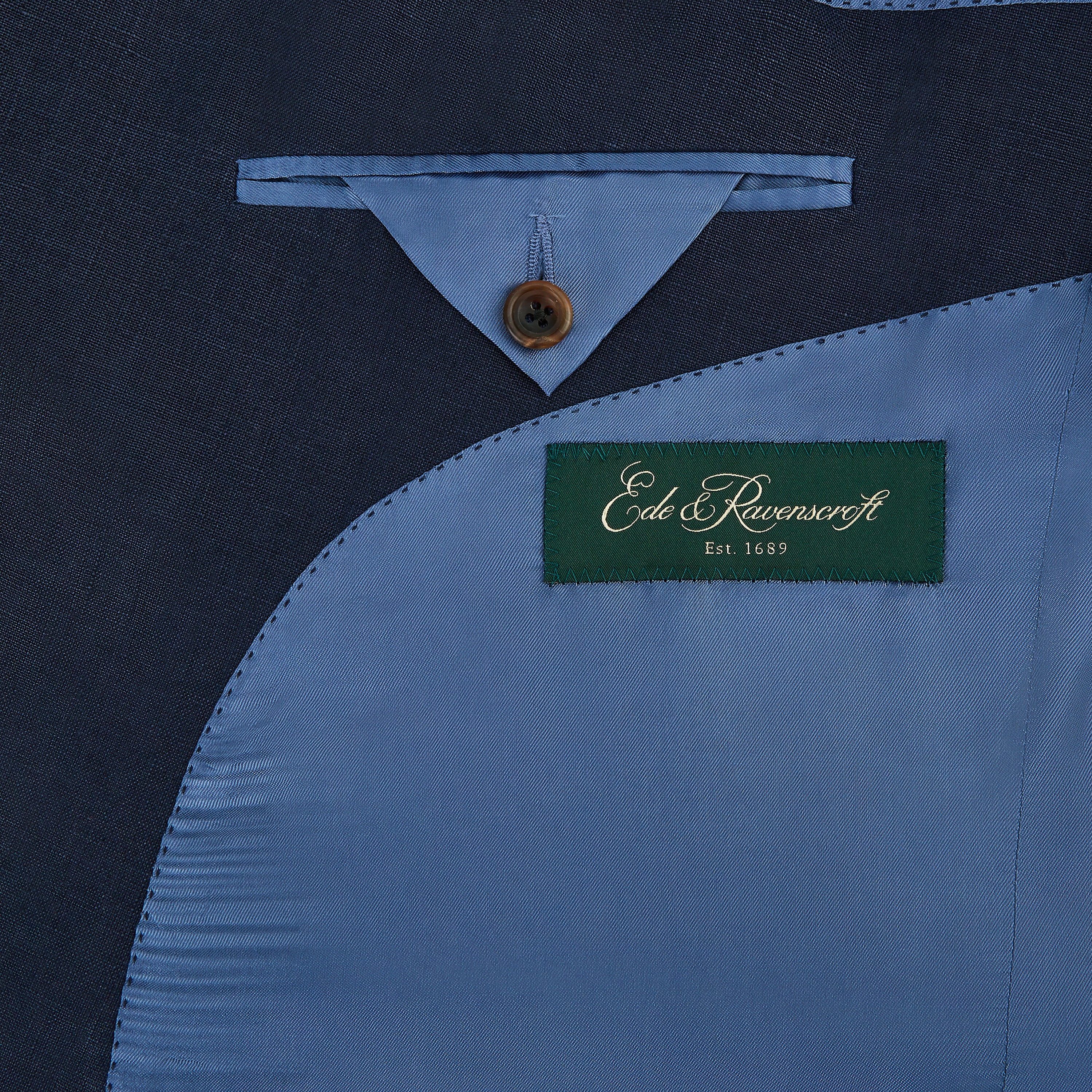 Baylen Navy Linen Jacket - Image 3