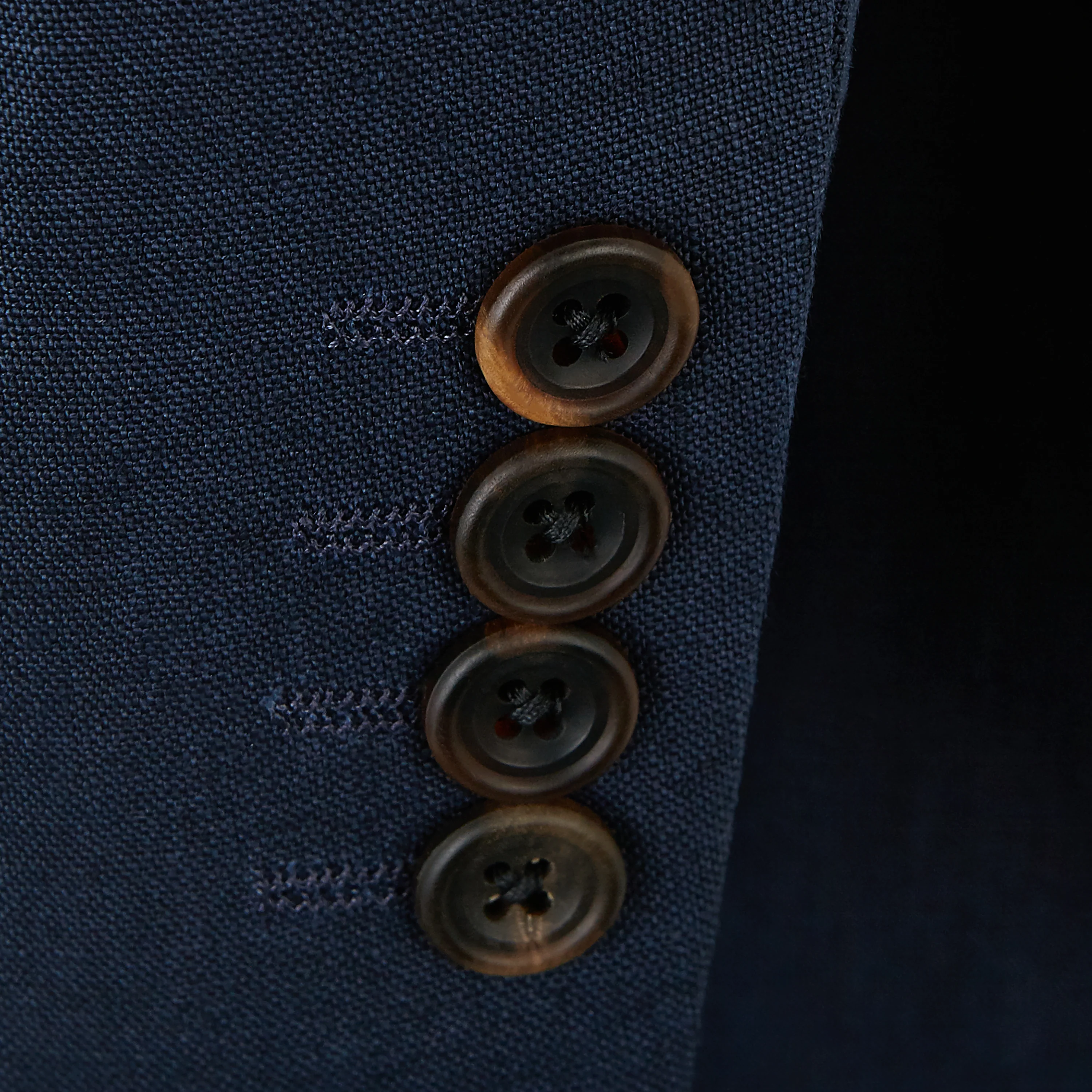 Baylen Navy Linen Jacket - Image 4