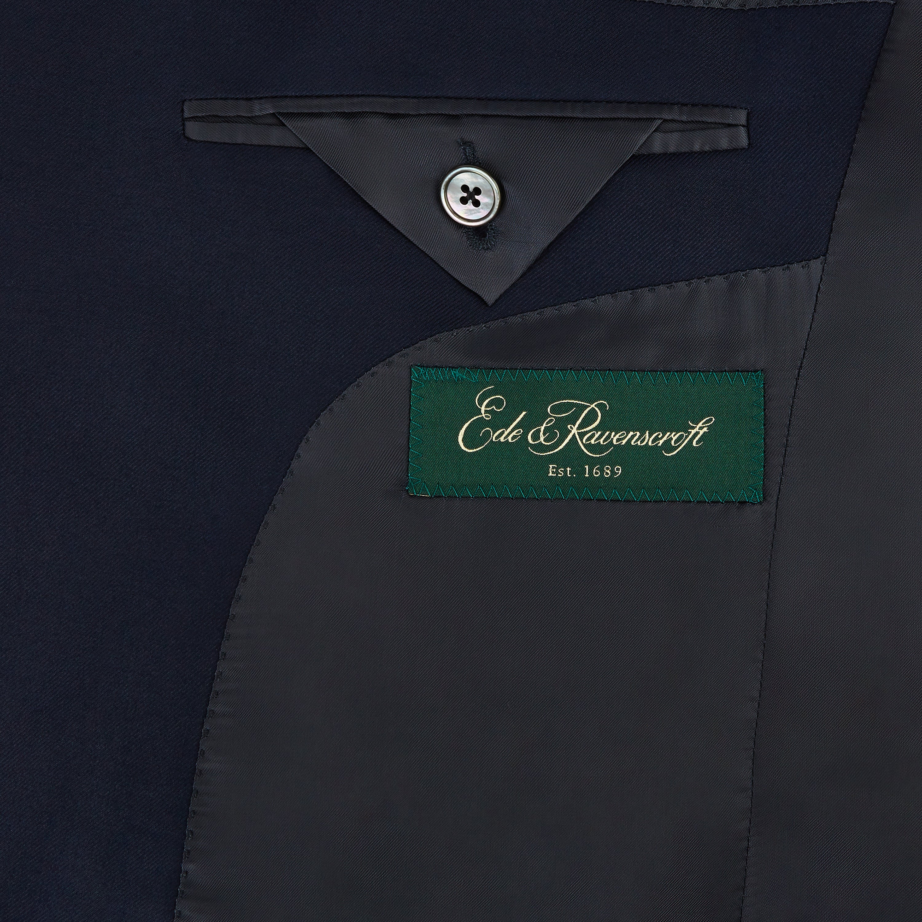 Bentley Navy Single Breasted Wool Blazer - Image 3