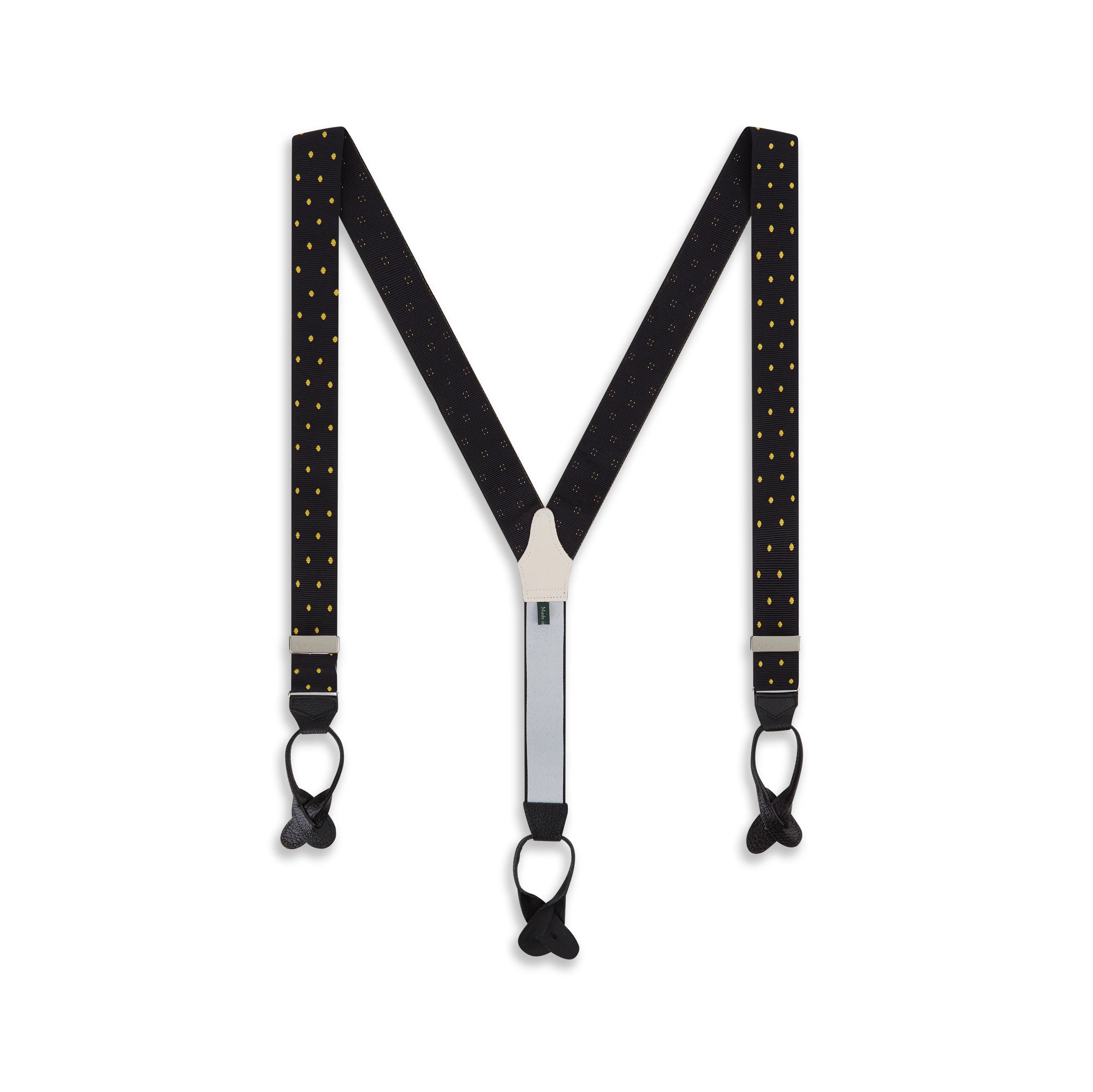 Black Gold Webbed Spot Braces - Image 2