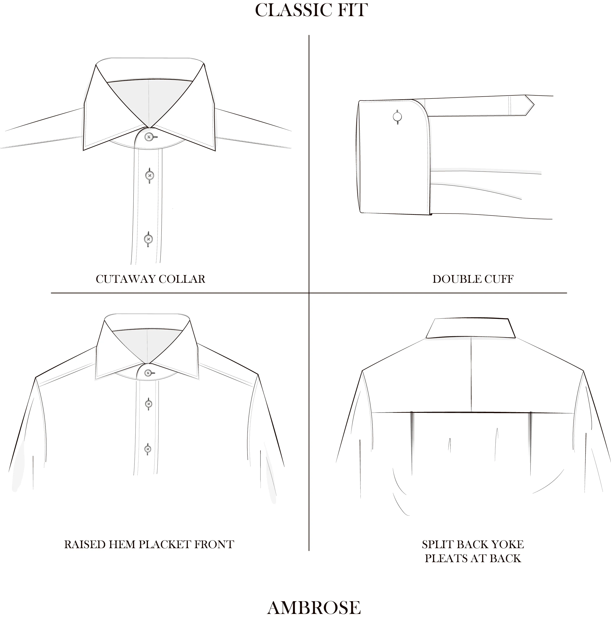 Ambrose Blue Royal Oxford Cotton Shirt - Image 3