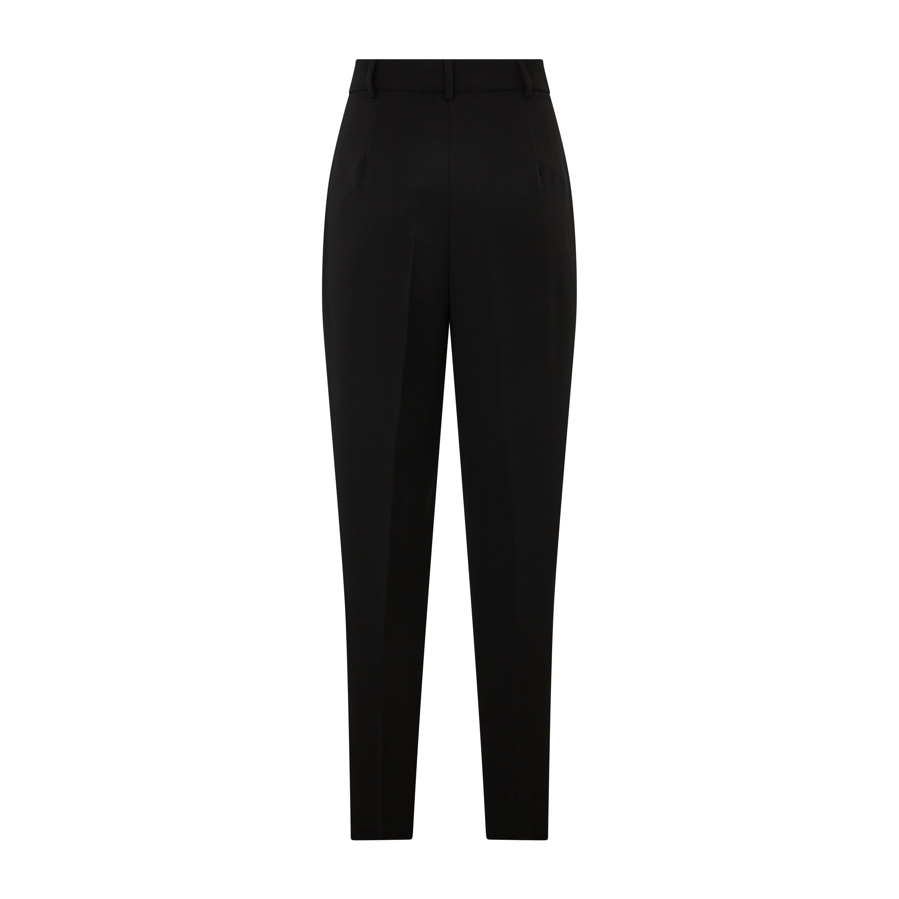 Canditi Navy Tailored Cady Pleated Cropped Trouser - Image 2