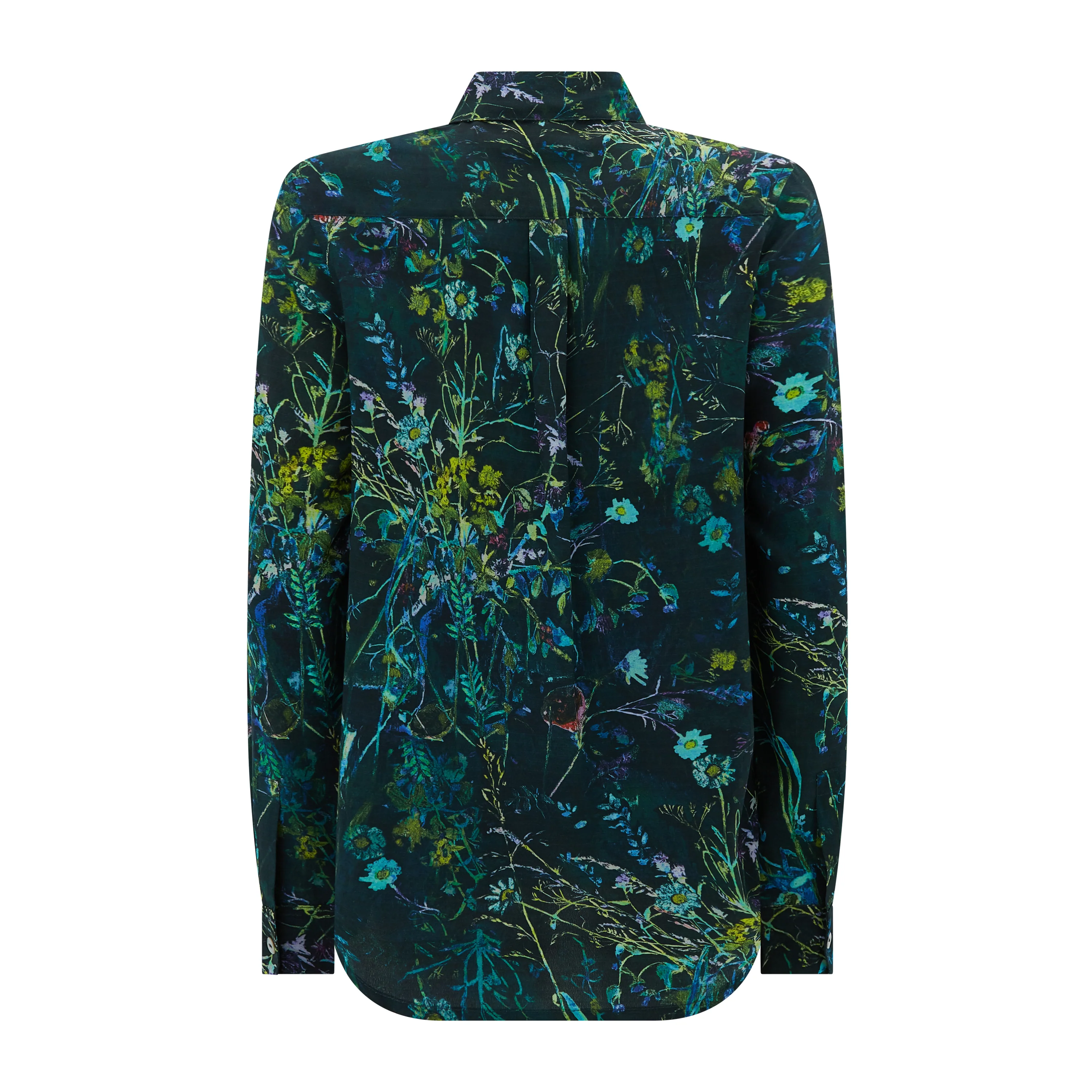 Concordia Green Meadow Silk Crepe De Chine Shirt - Image 2