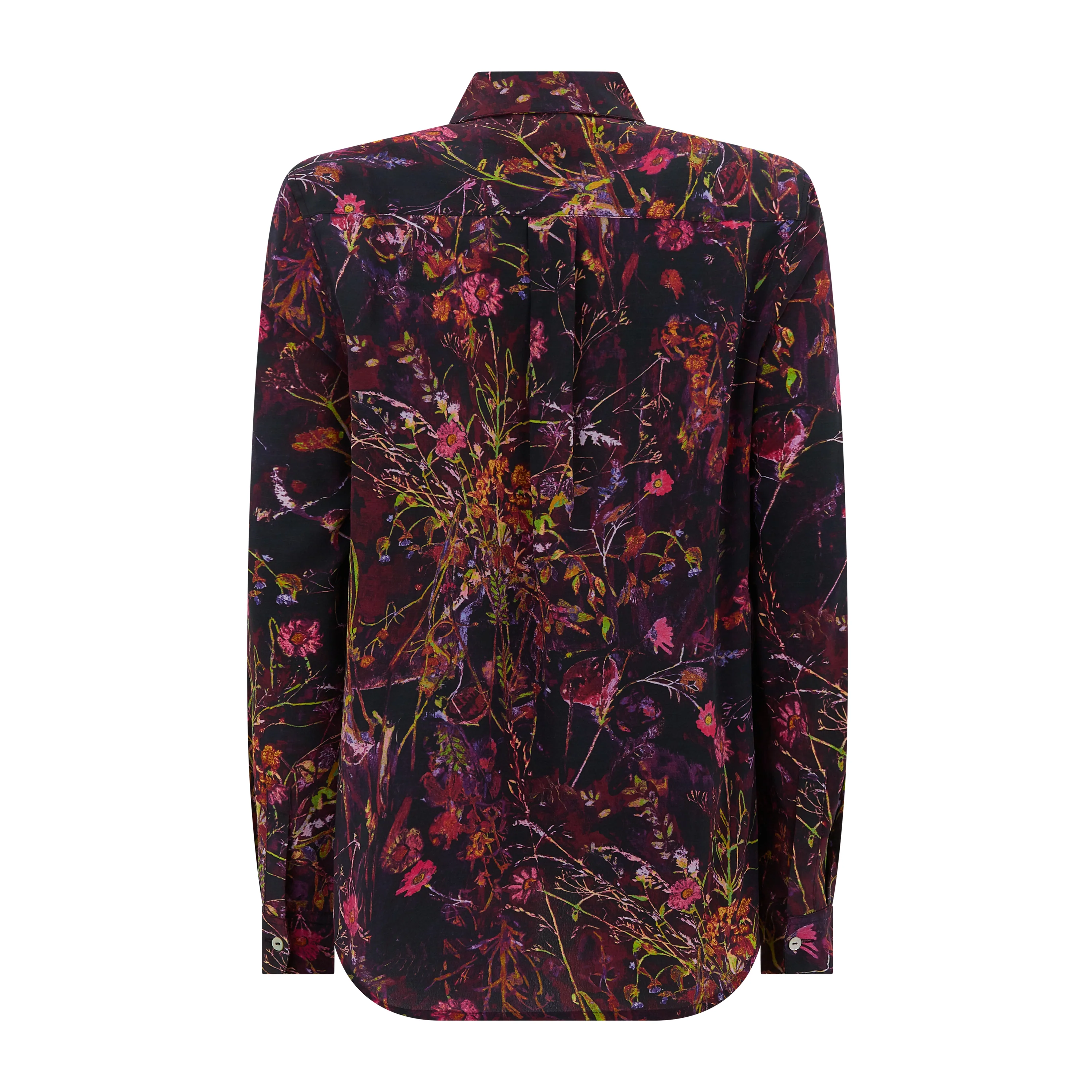 Concordia Pink Meadow Silk Crepe De Chine Shirt - Image 2