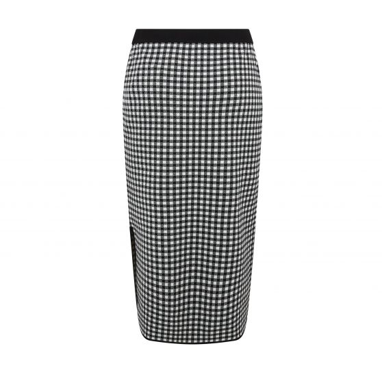 Dalmine Gingham Knitted Skirt - Image 2