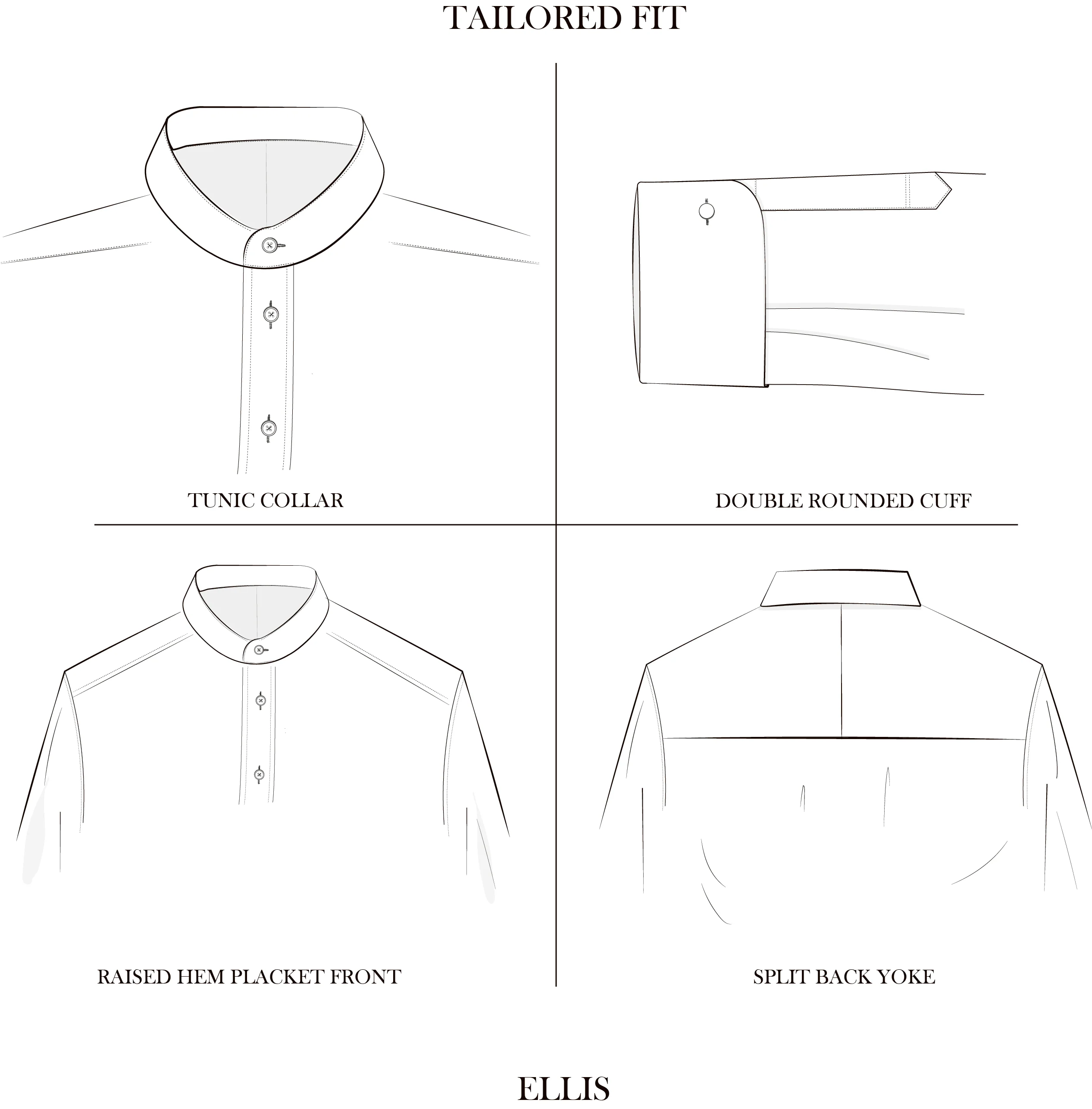 Ellis Pink Poplin Cotton Tunic Shirt - Image 3