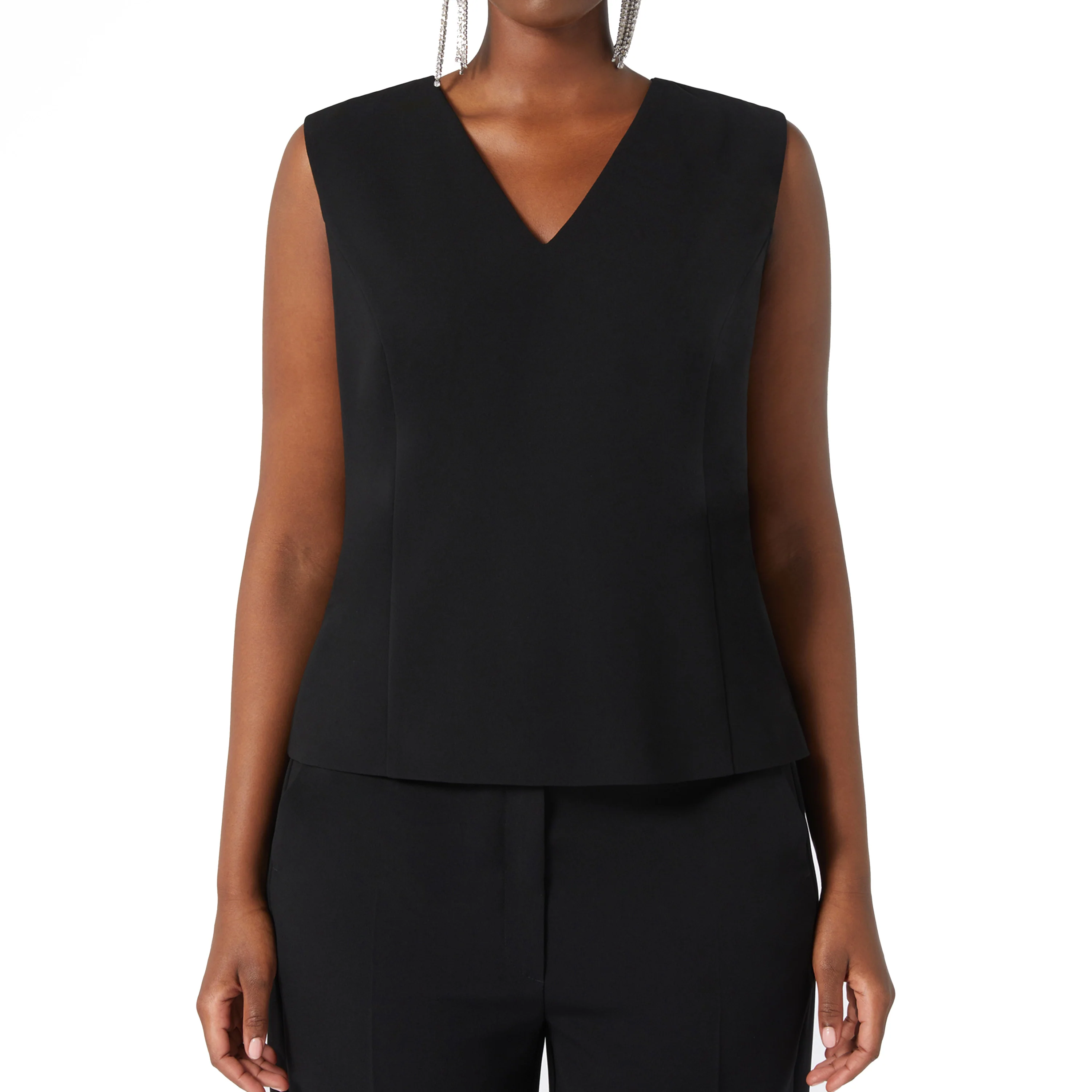 Faenza Black Tailored Cady Shirt - Image 2