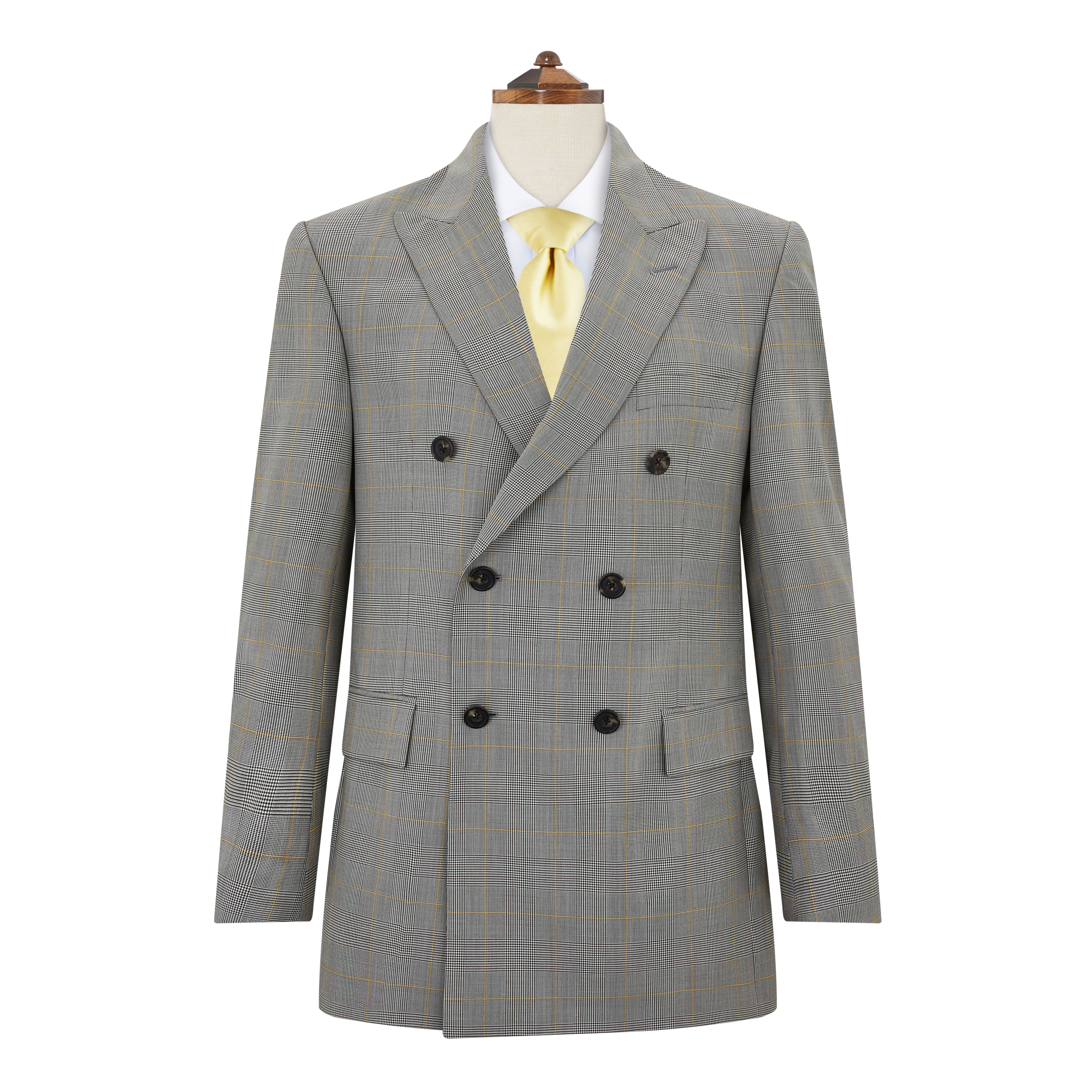 Farringdon Black White Prince Of Wales Suit