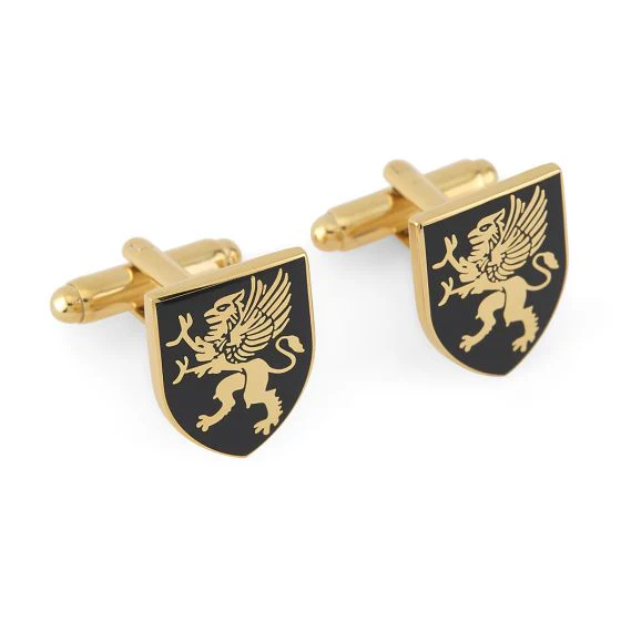 Gray's Inn Shield T-Bar Gilt Cufflinks