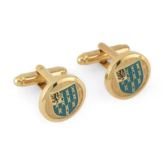 Lincoln's Inn Round T-Bar Gilt Cufflinks