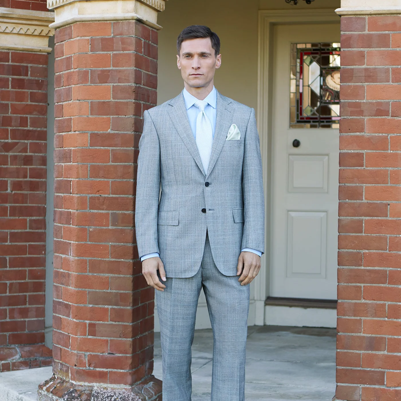 Gloucester Grey Full Canvas Suit - Image 2