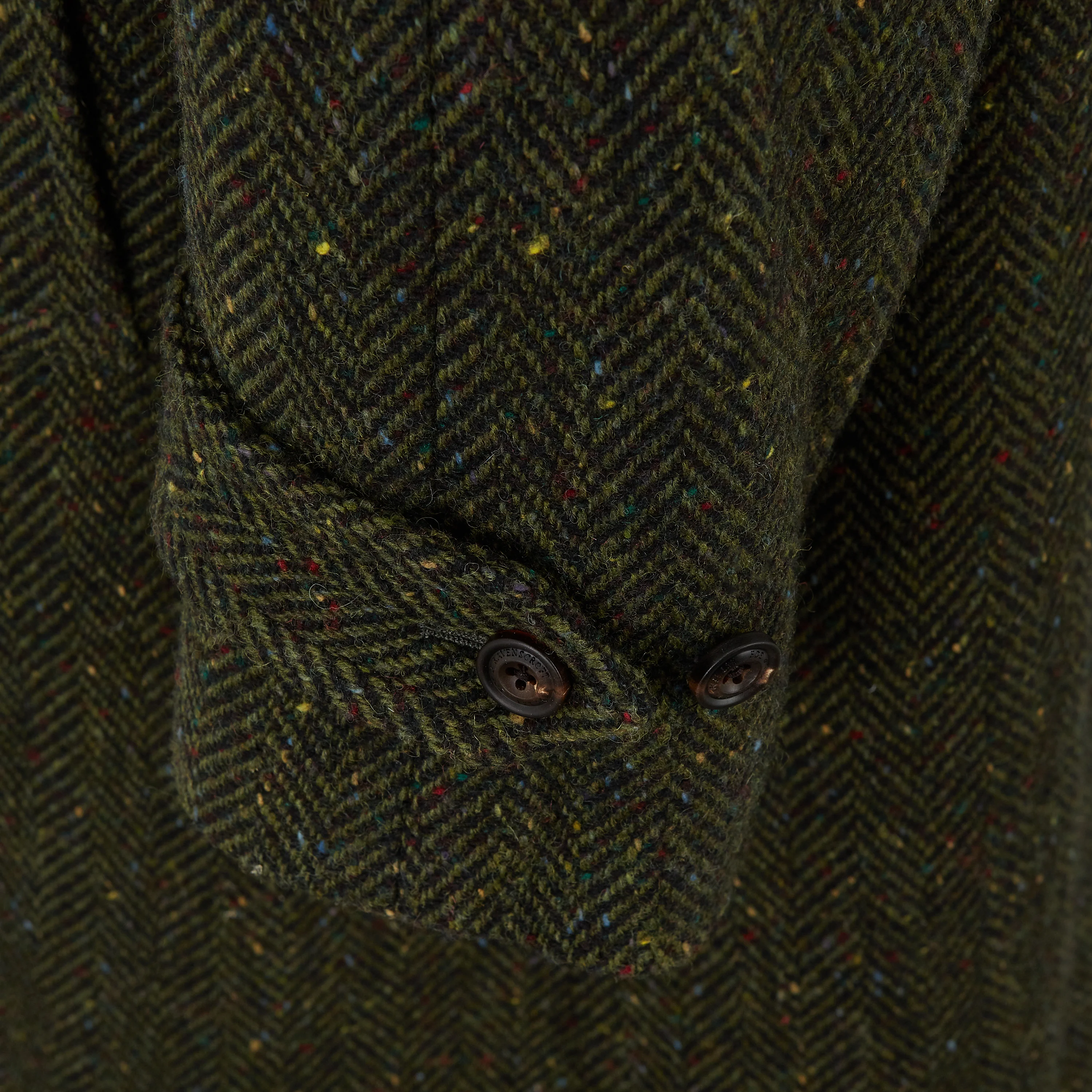 Harrogate Green Herringbone Coat - Image 4