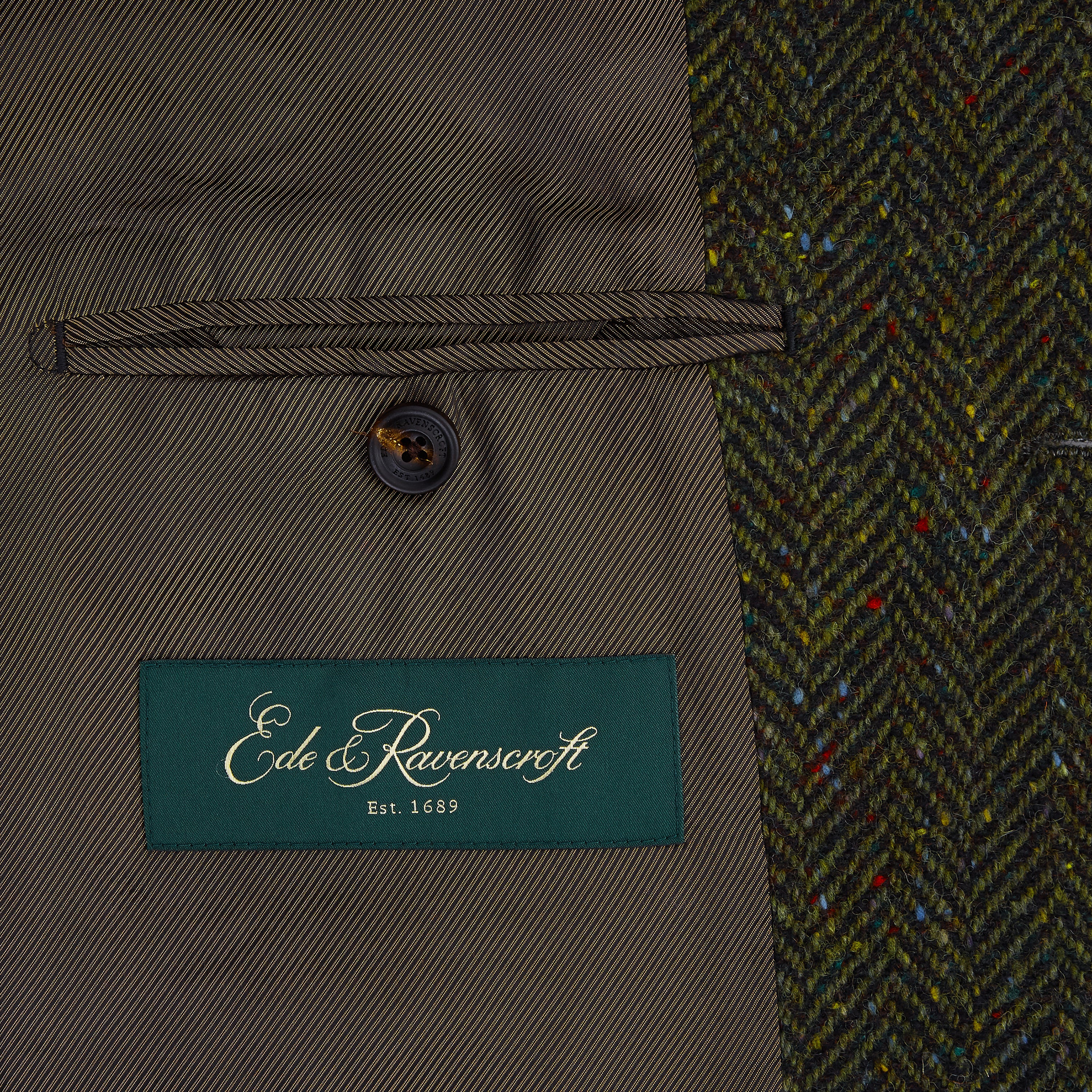 Harrogate Green Herringbone Coat - Image 5