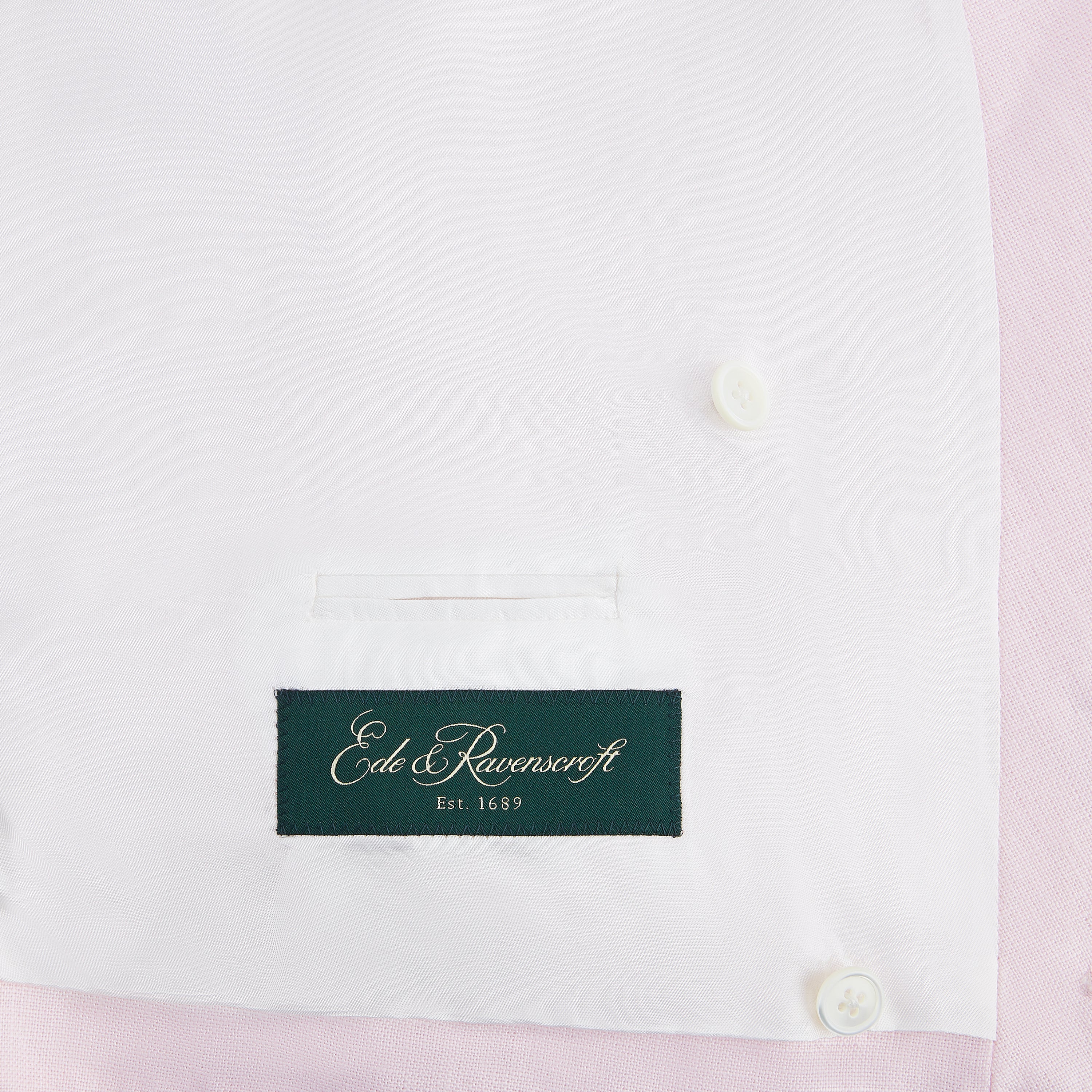 Hayward Pale Pink Linen Waistcoat - Image 3