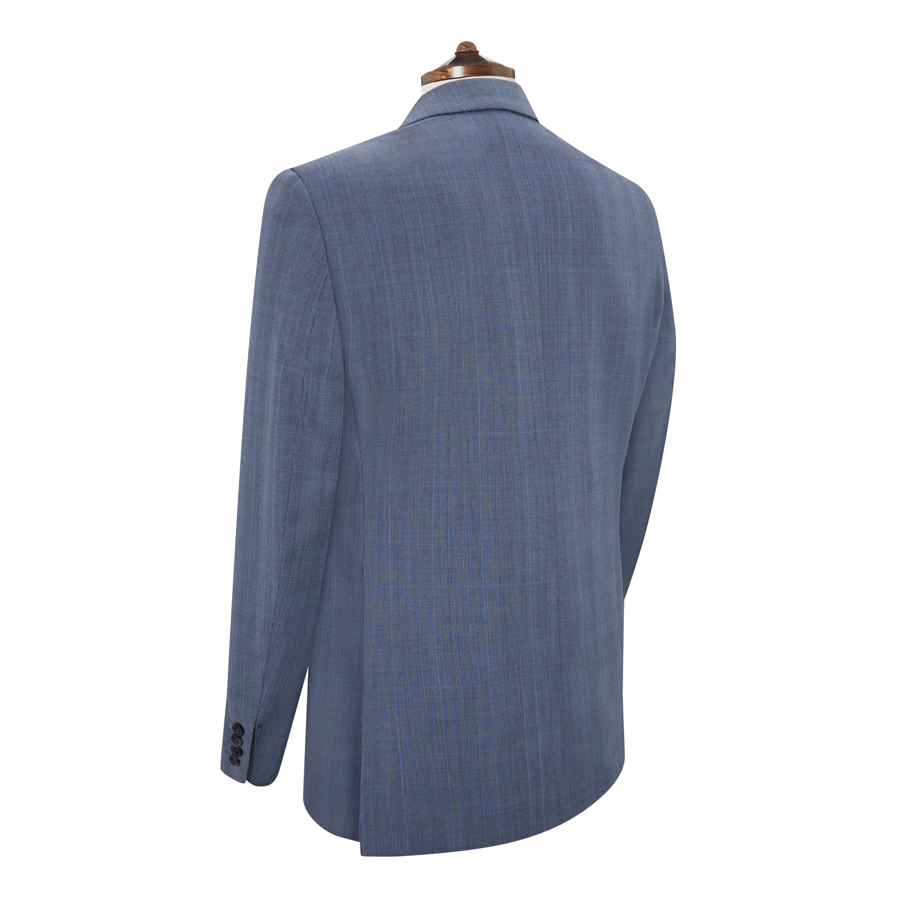 Holborn Blue Grey Prince Of Wales Check Suit - Image 3