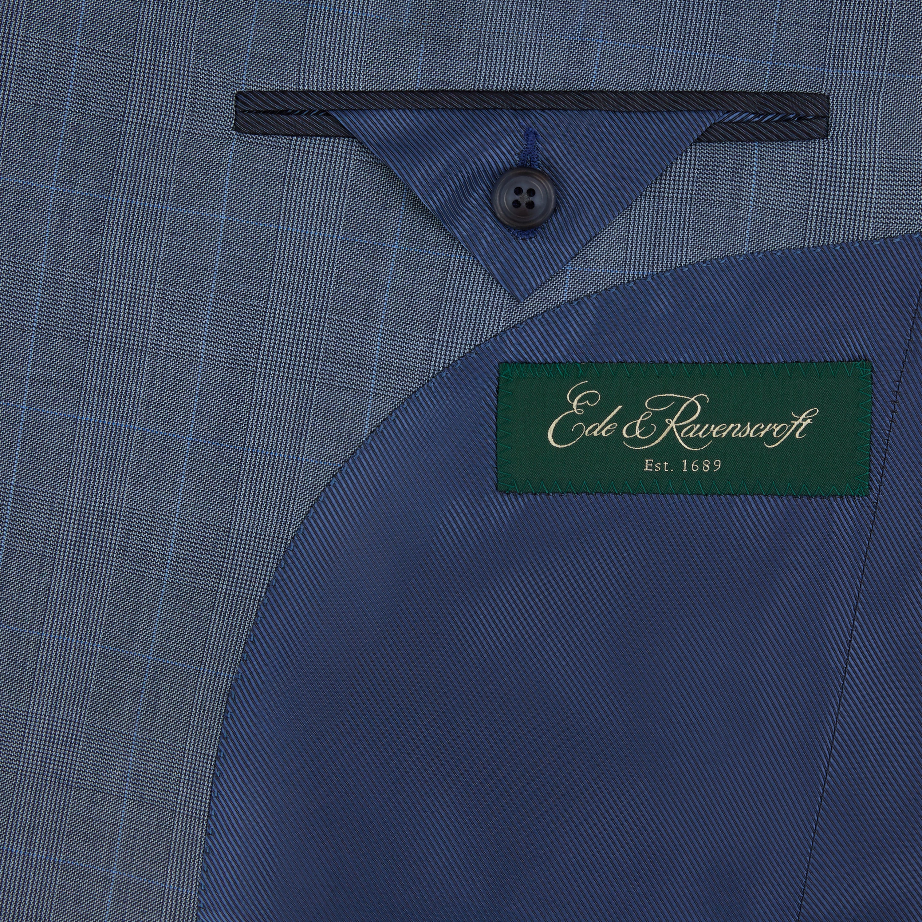 Holborn Blue Grey Prince Of Wales Check Suit - Image 4