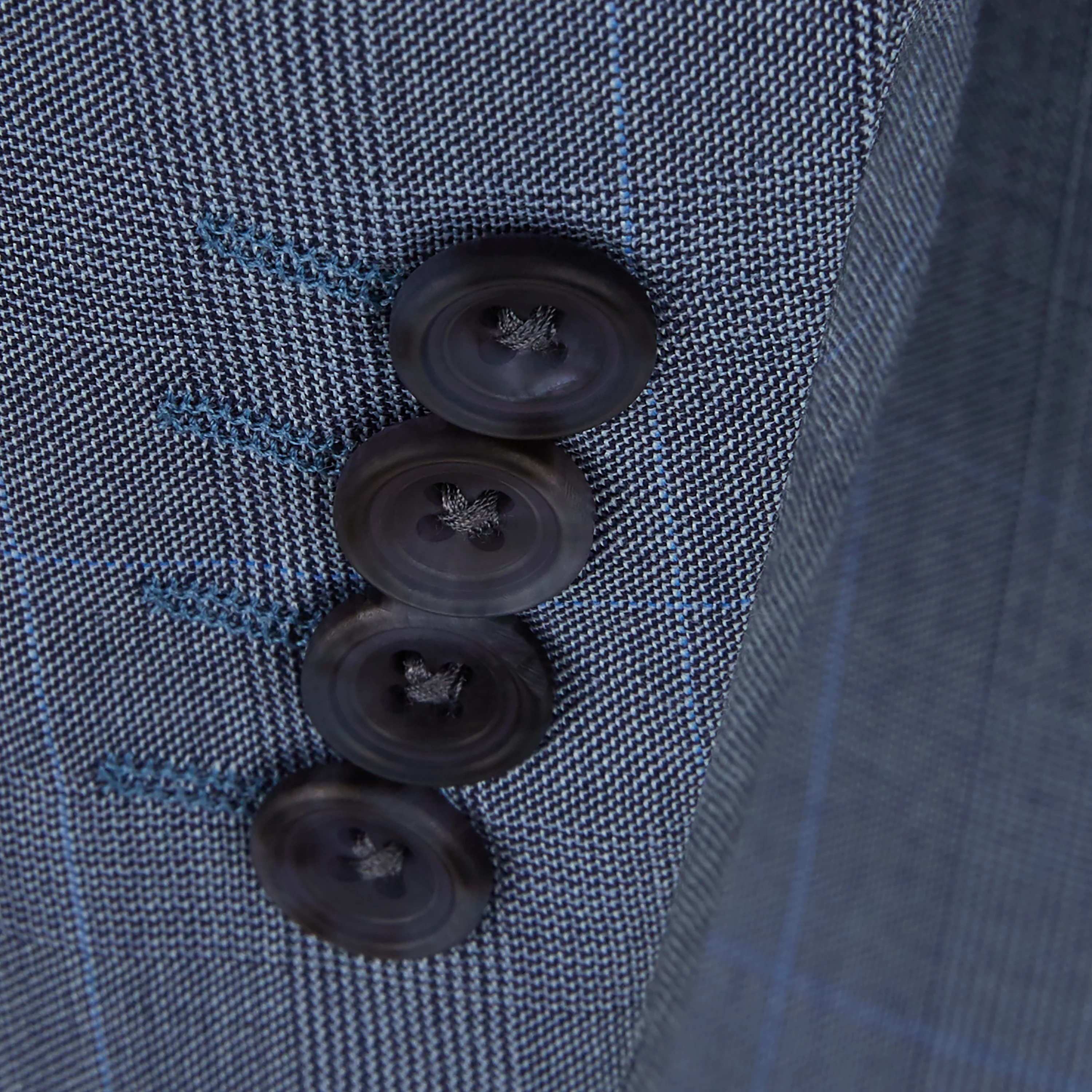 Holborn Blue Grey Prince Of Wales Check Suit - Image 5