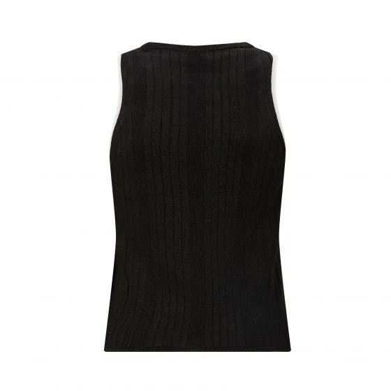 Knitted Ribbed Vest - Image 2