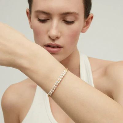 Lyre bangle bracelet - Image 2