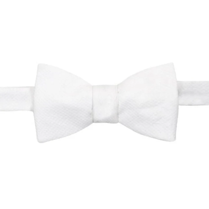 Marcella Cotton Pre-tied Adjustable Woven Bow Tie