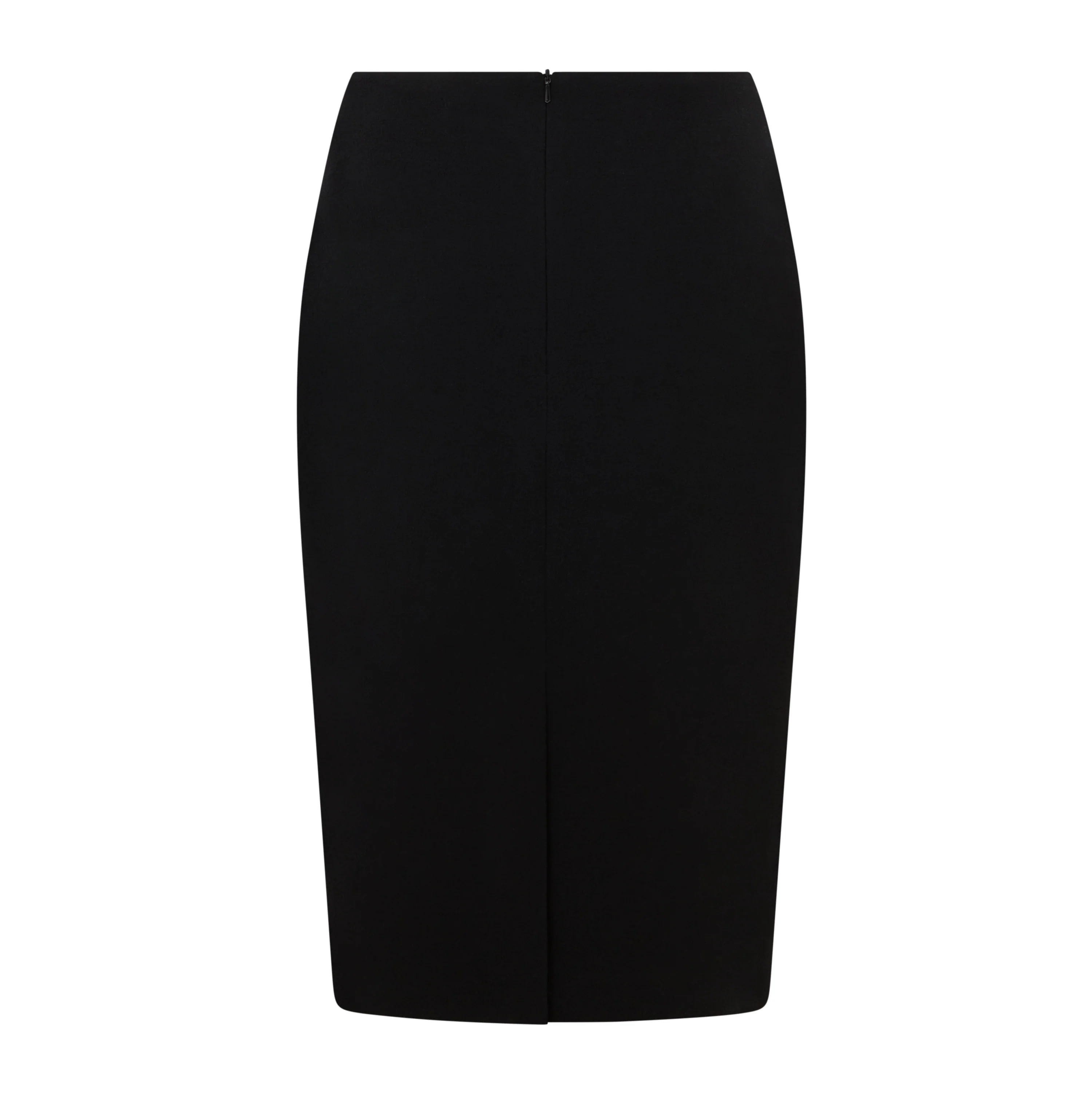 Margot Tailored Wool Button Skirt - Image 3