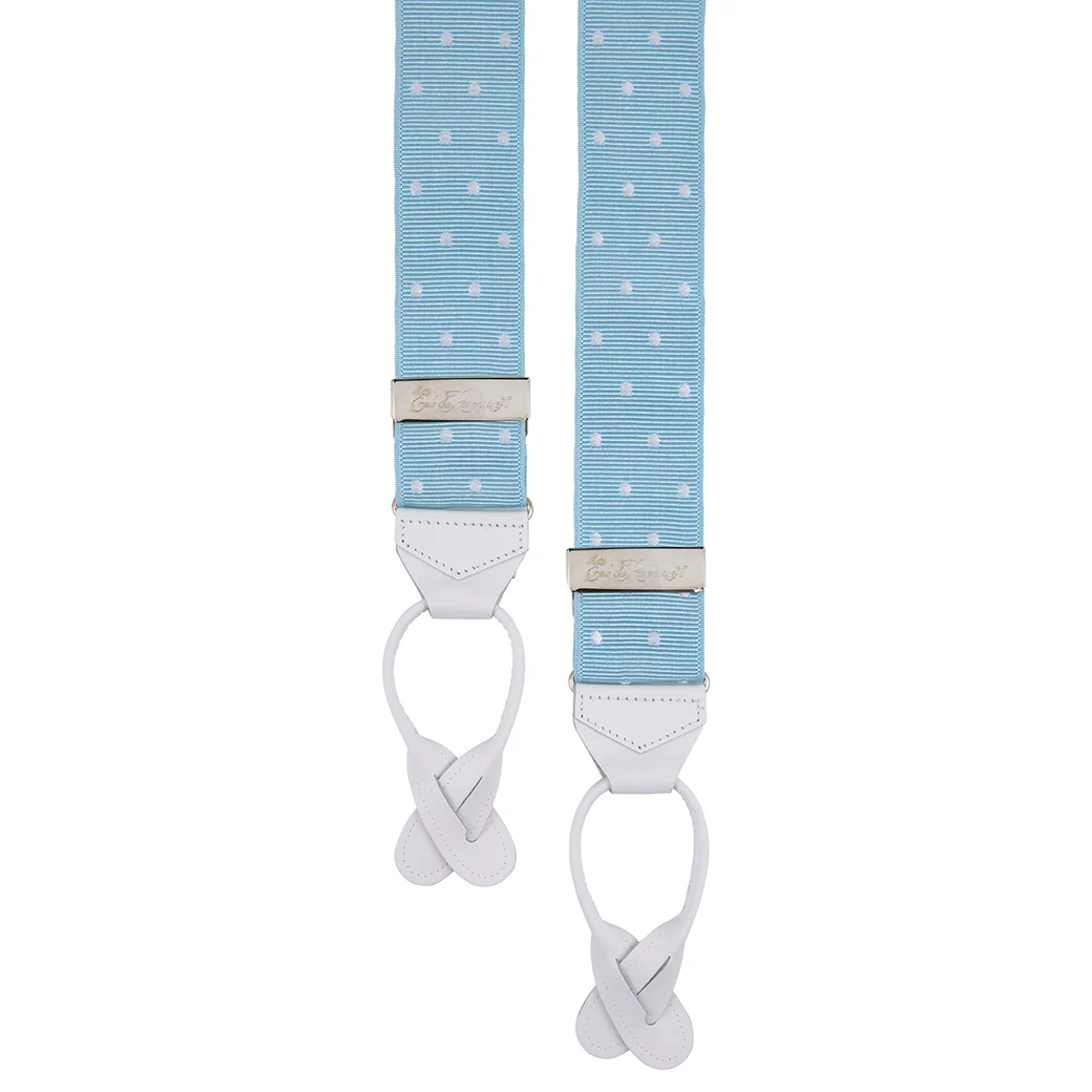 Mint White Webbed Spot Braces