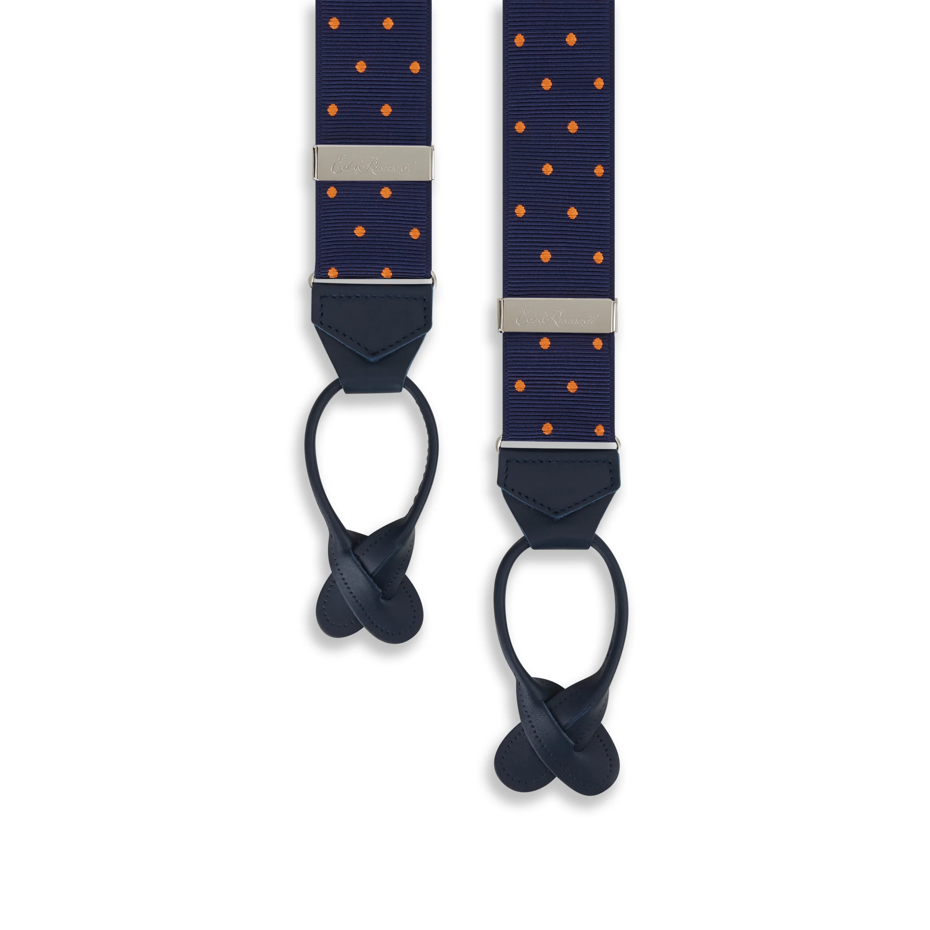 Navy Orange Webbed Spot Braces