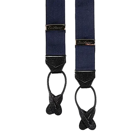 Navy Barathea Braces