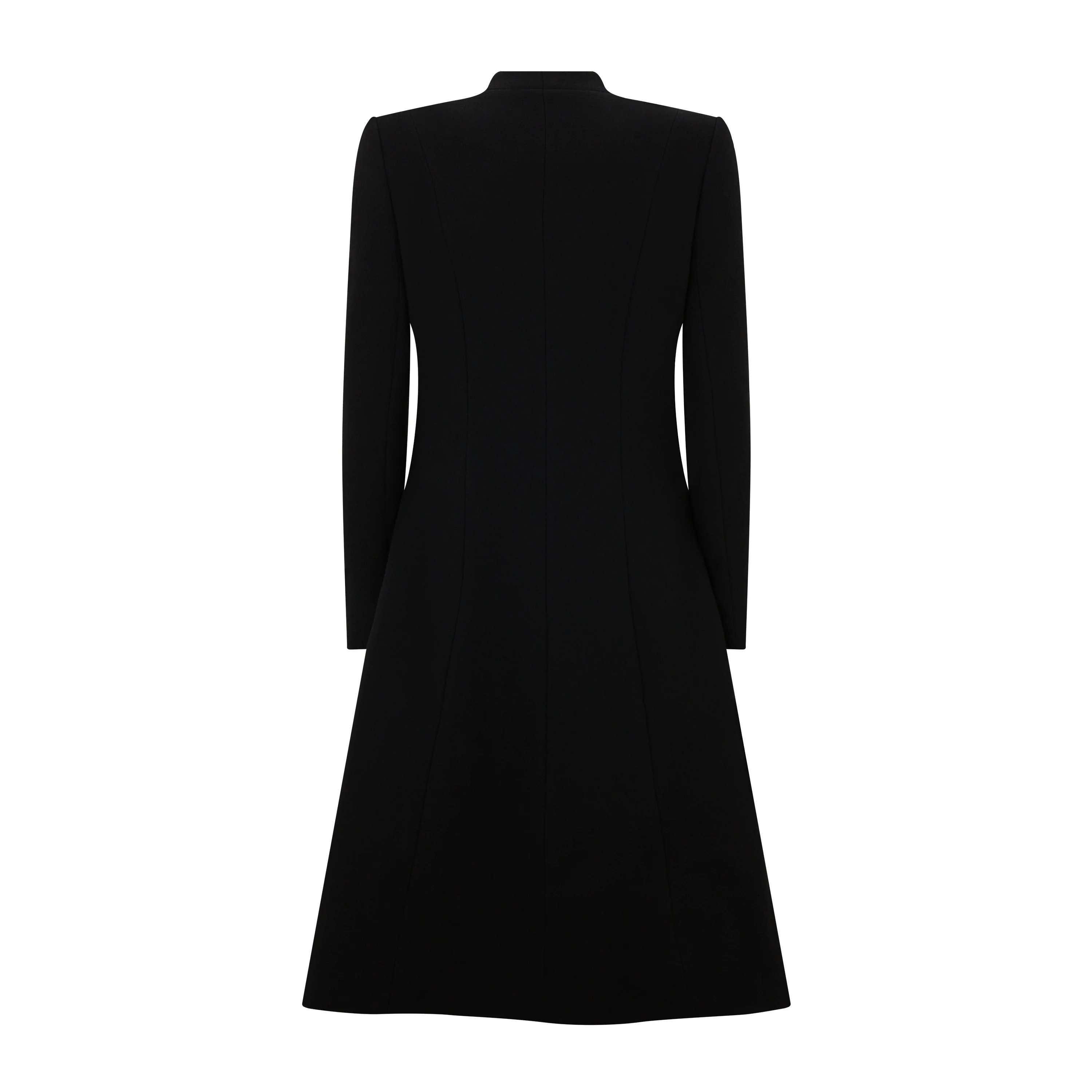 Pearl Tailored Wool Crepe Frock Coat - Image 2