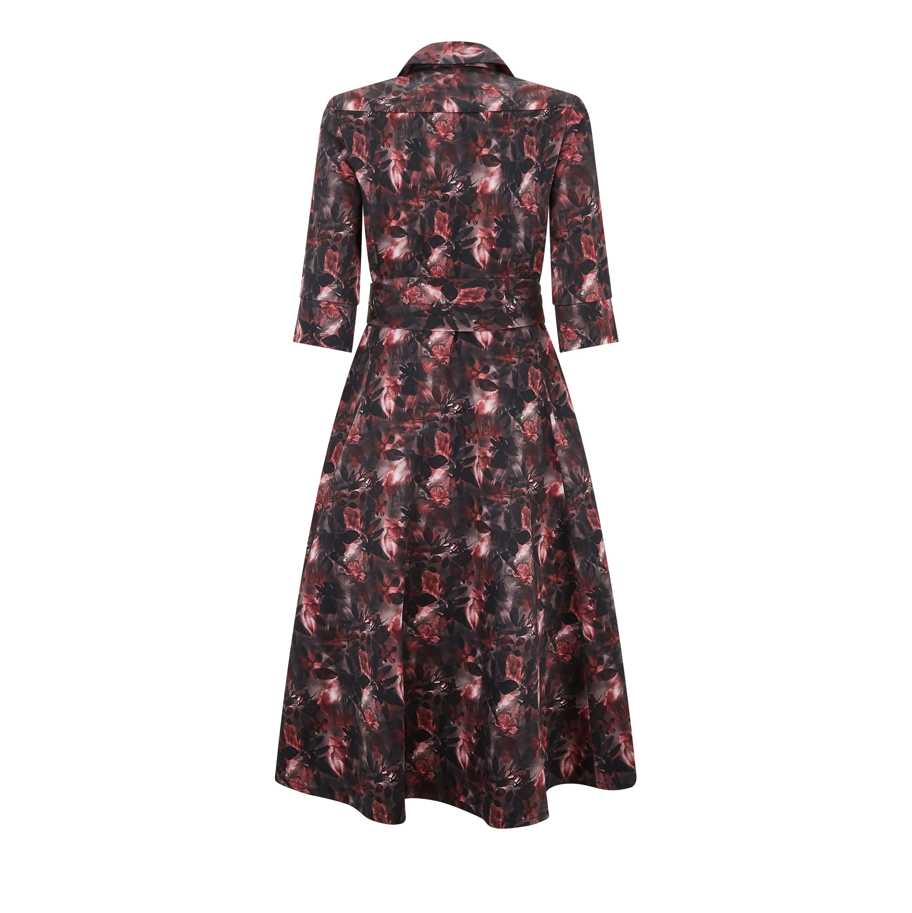 Penelope Cotton Print Midi Dress - Image 3