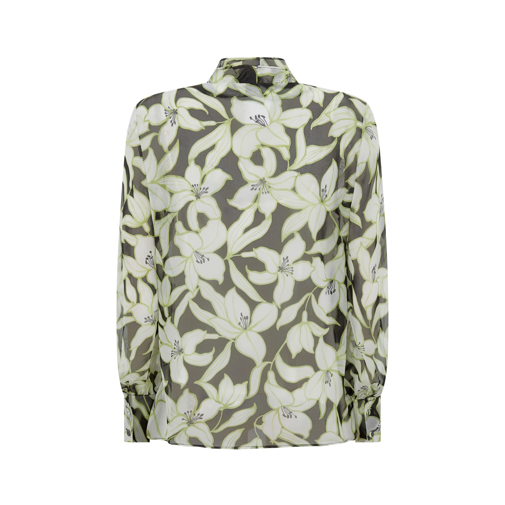 Prosit Floral Silk Blouse - Image 2
