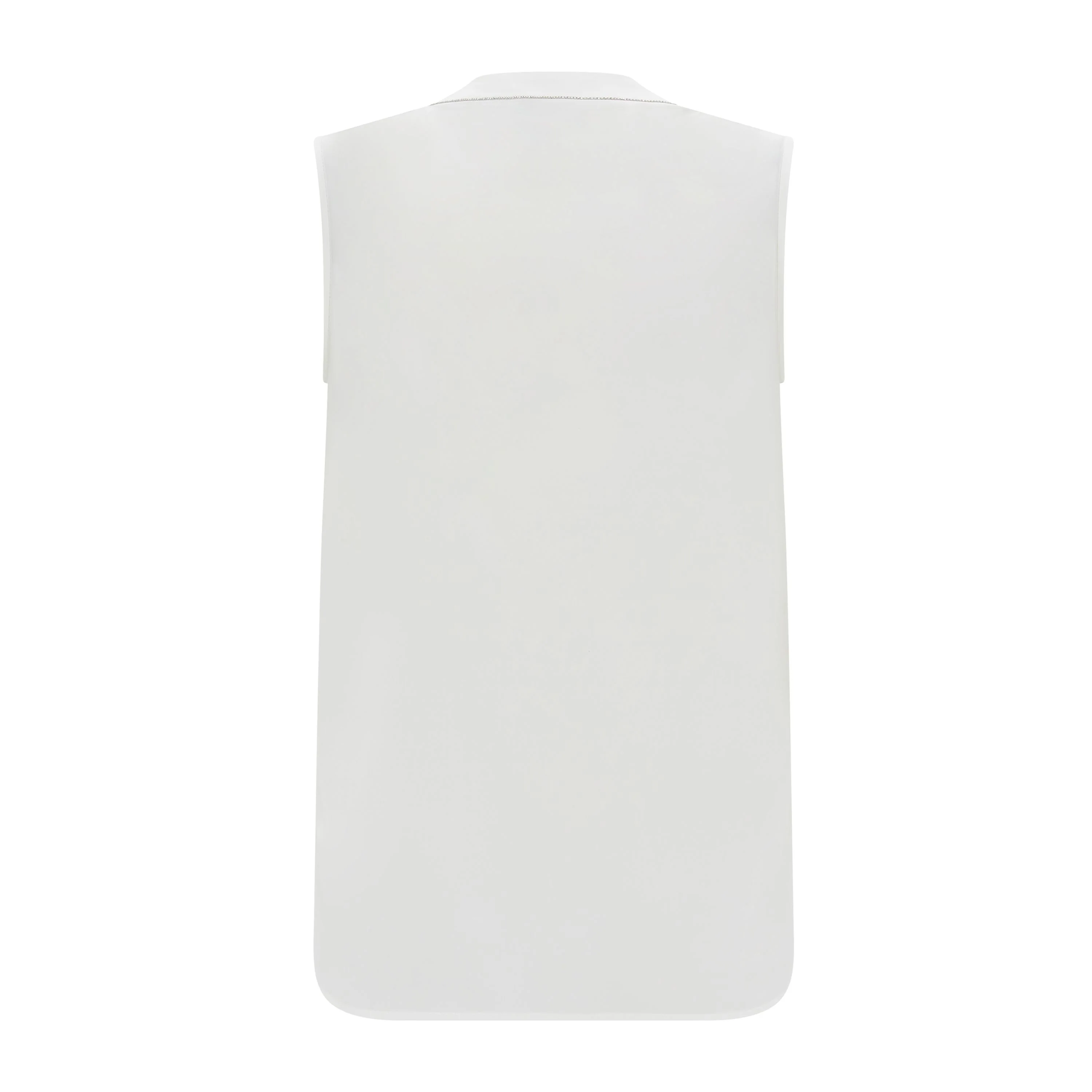 Silk Crepe De Chine Vest - Image 2