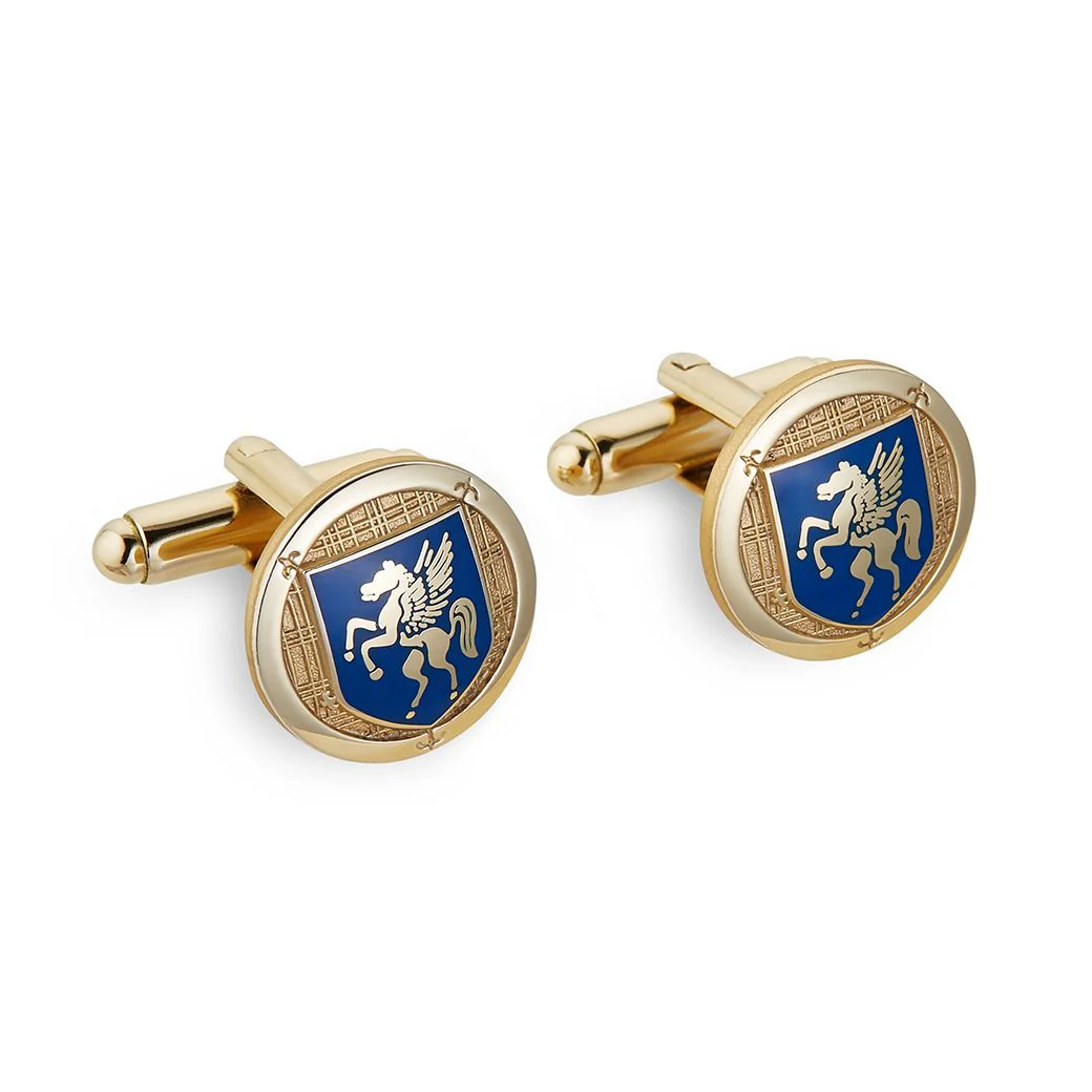 Small Inner Temple Round T-Bar Cufflinks