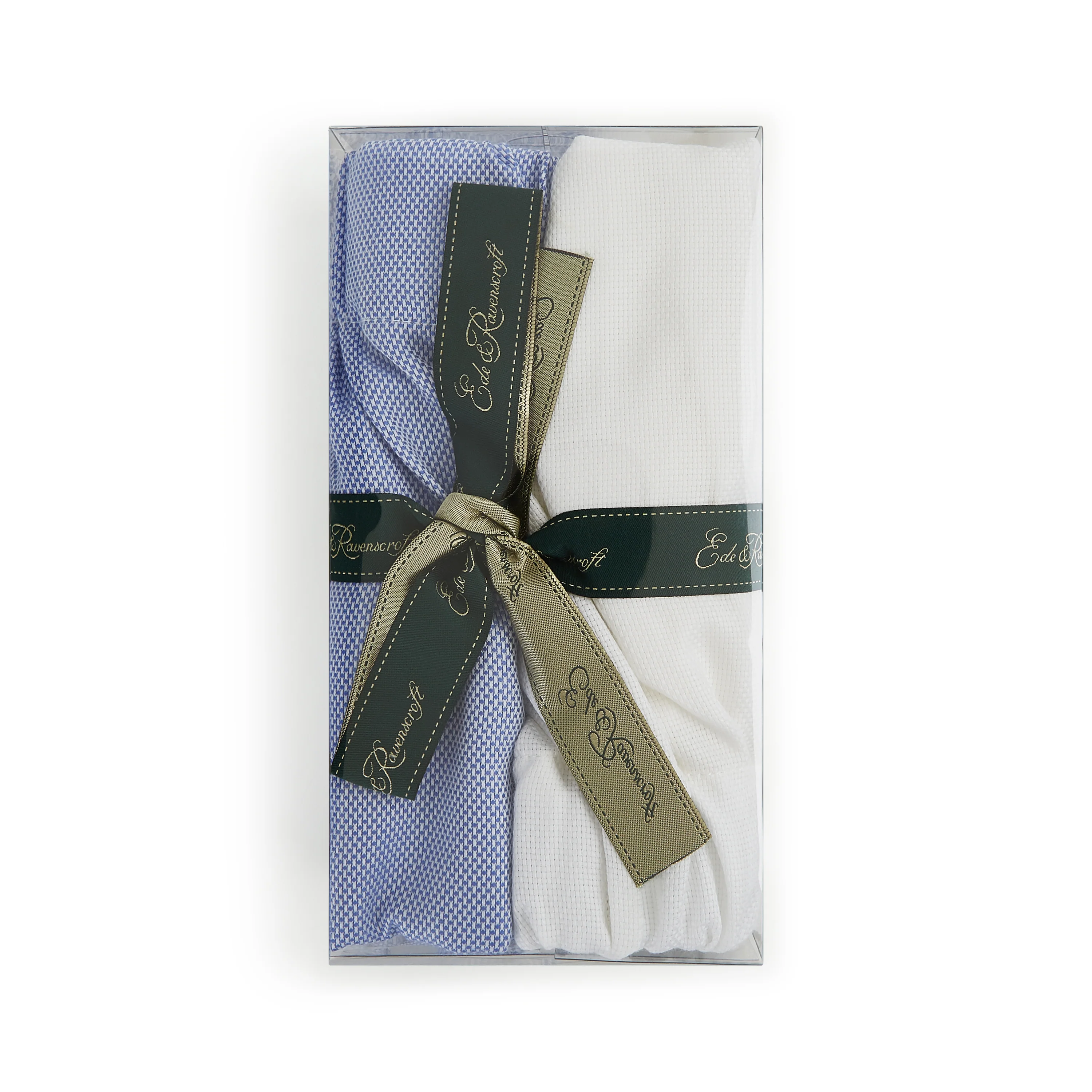Stripe Check Blue Boxer Short Set Of Two - Image 2