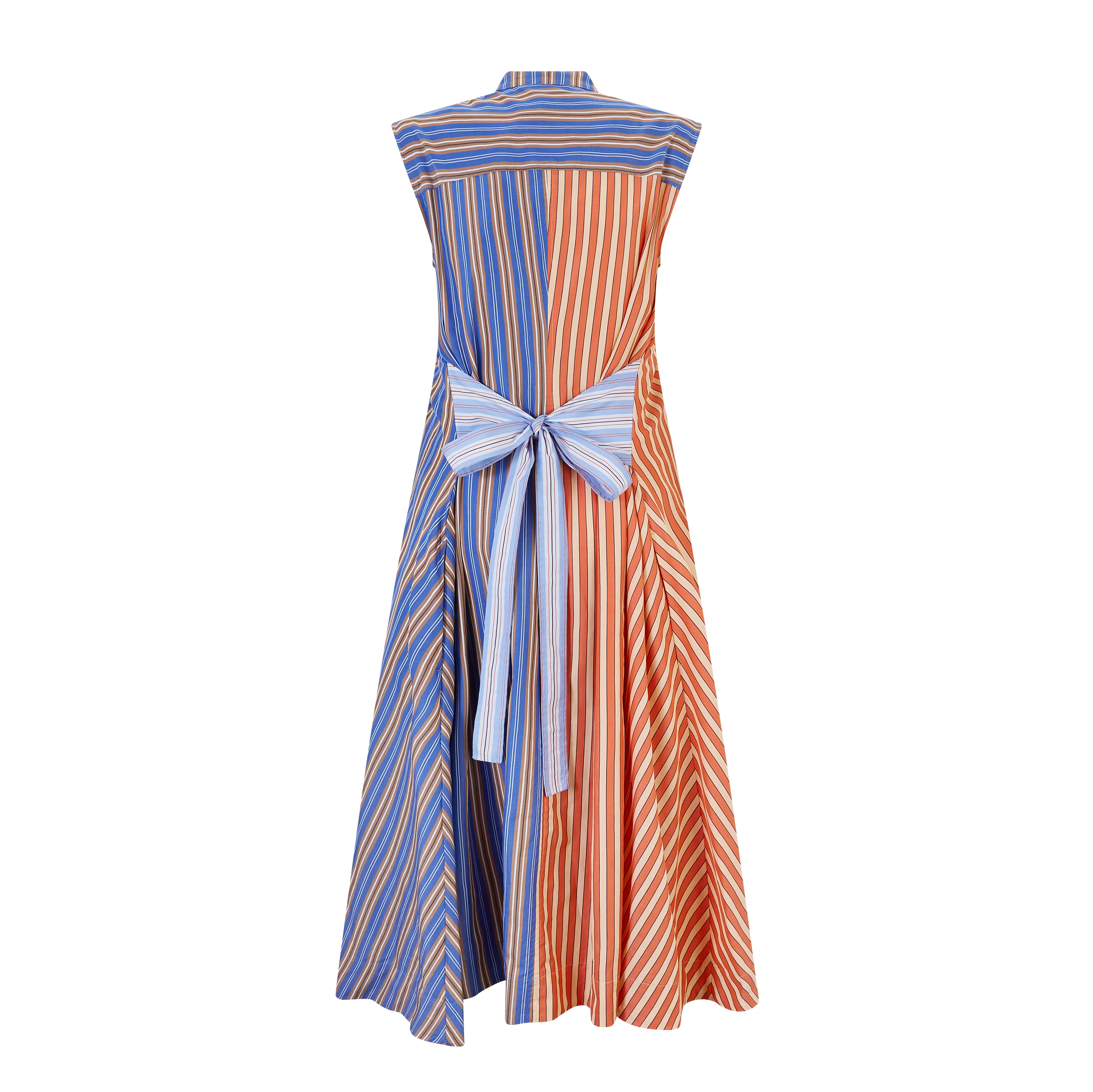 Stripe Cotton Shirt Dress - Image 2