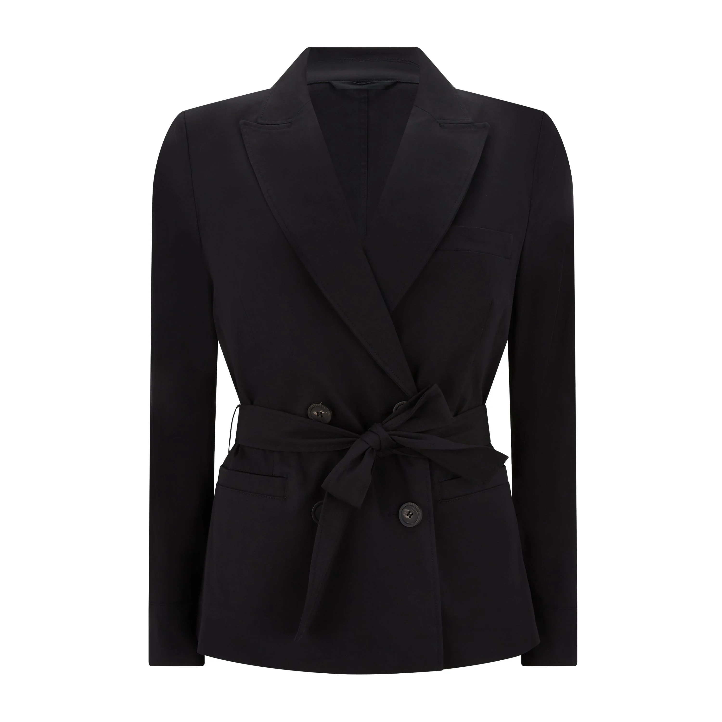 Tailored Cotton Gaberdine Double Breasted Jacket