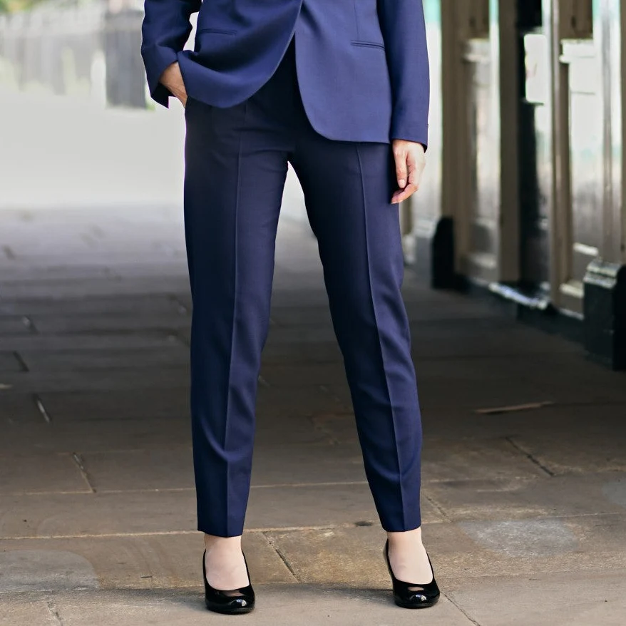 Tailored Hopsack Wool Trouser - Image 2
