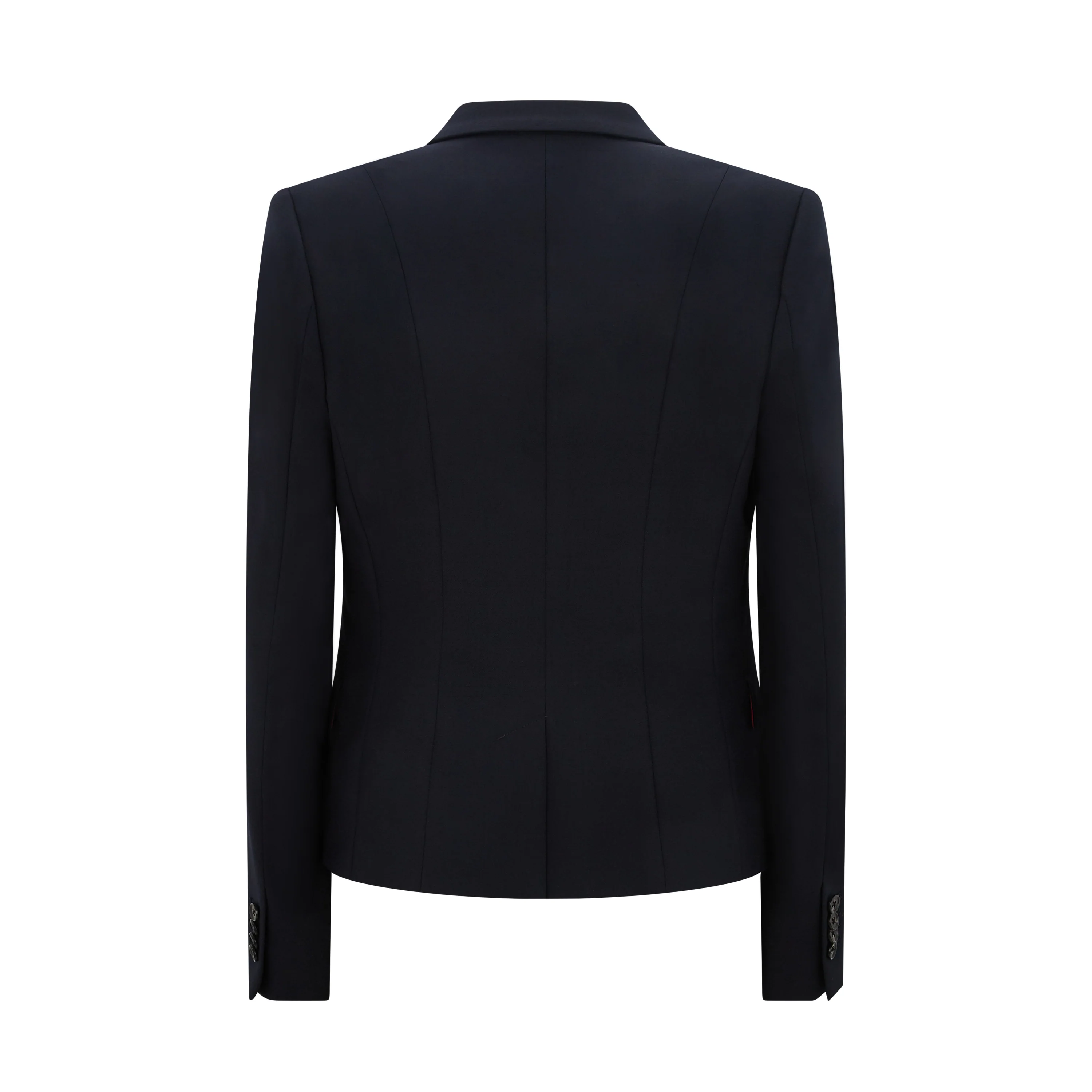 Tailored Peak Lapel Wool Jacket - Image 2