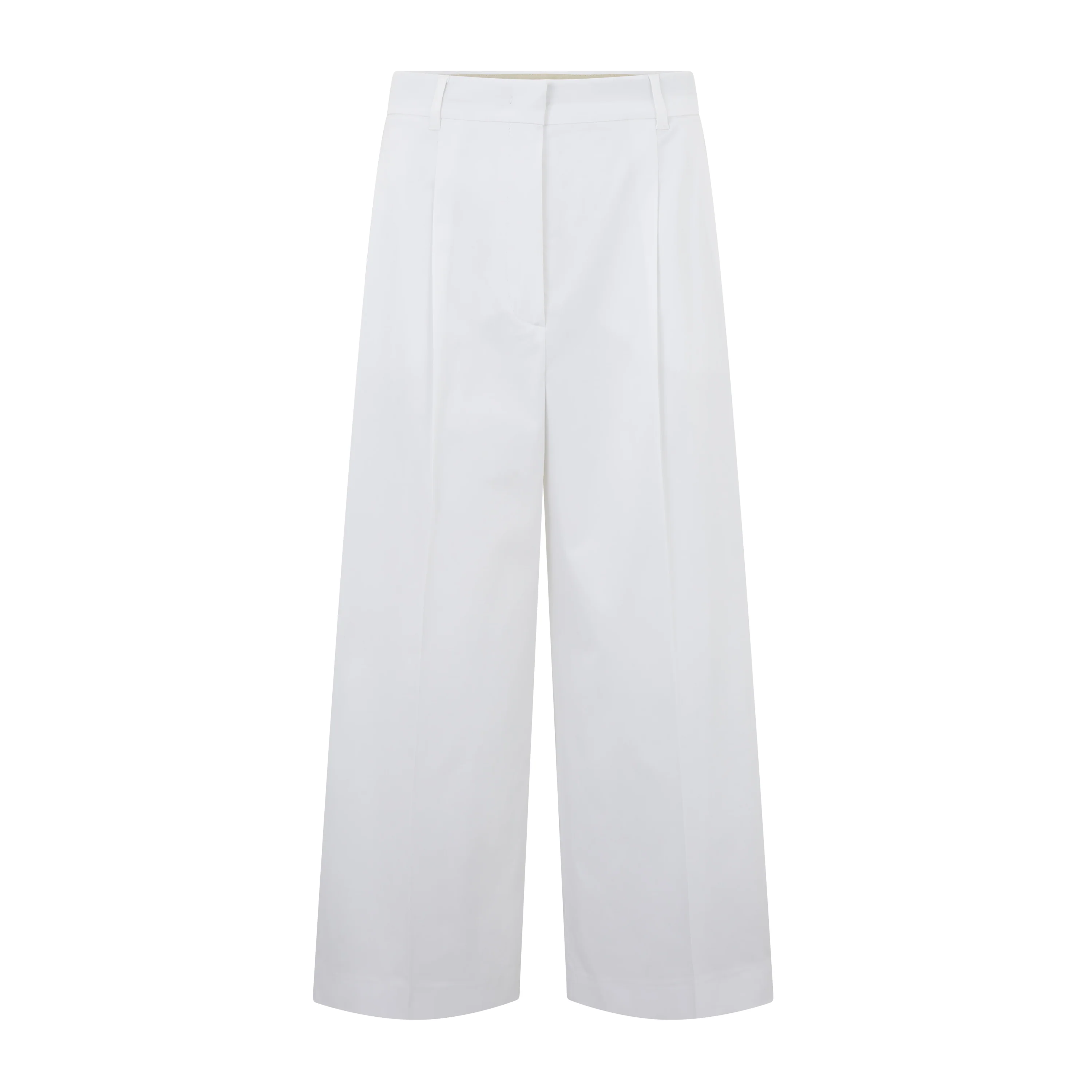 Tequila Cotton Stretch Wide Cropped Trouser