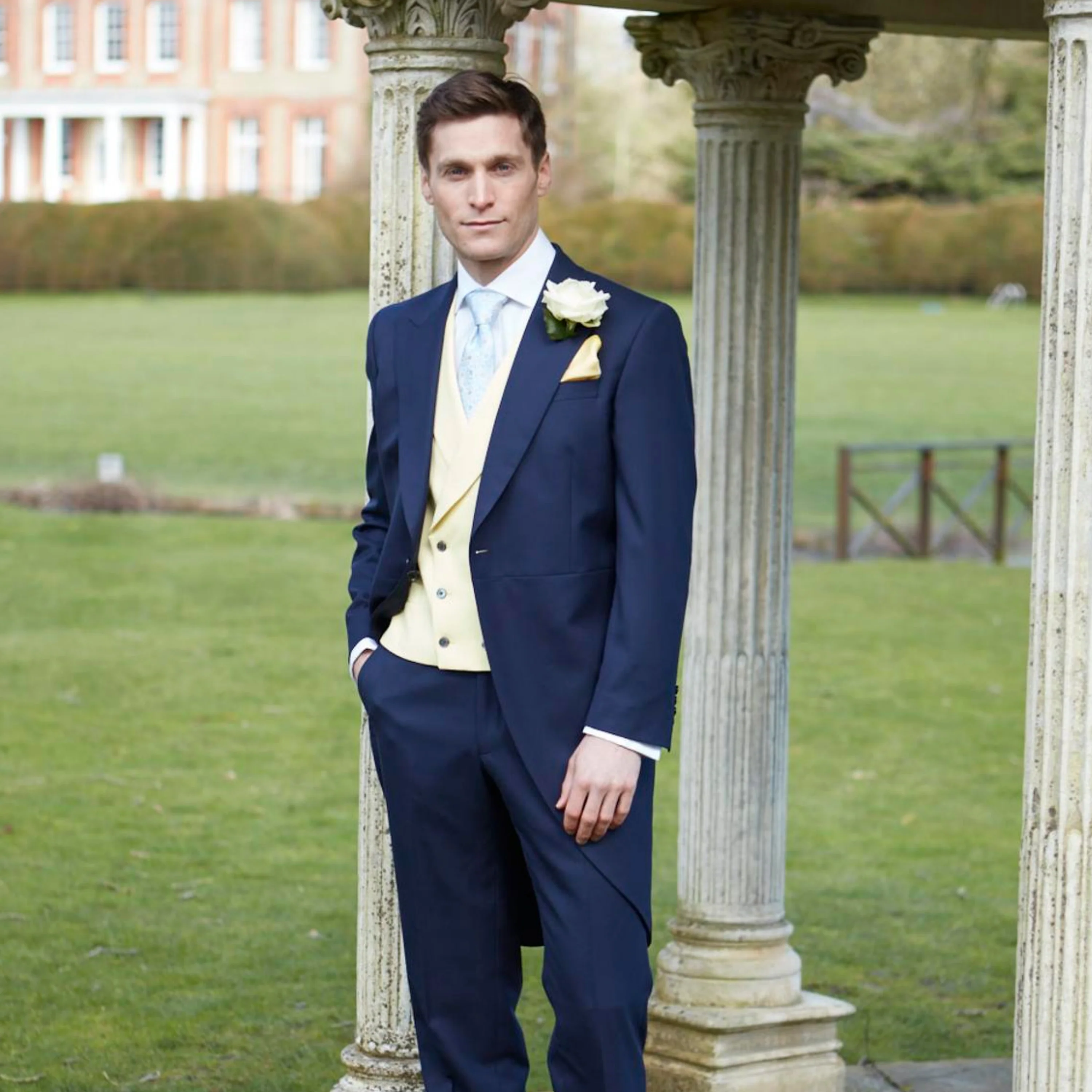Thorne Navy Dress Trouser - Image 7