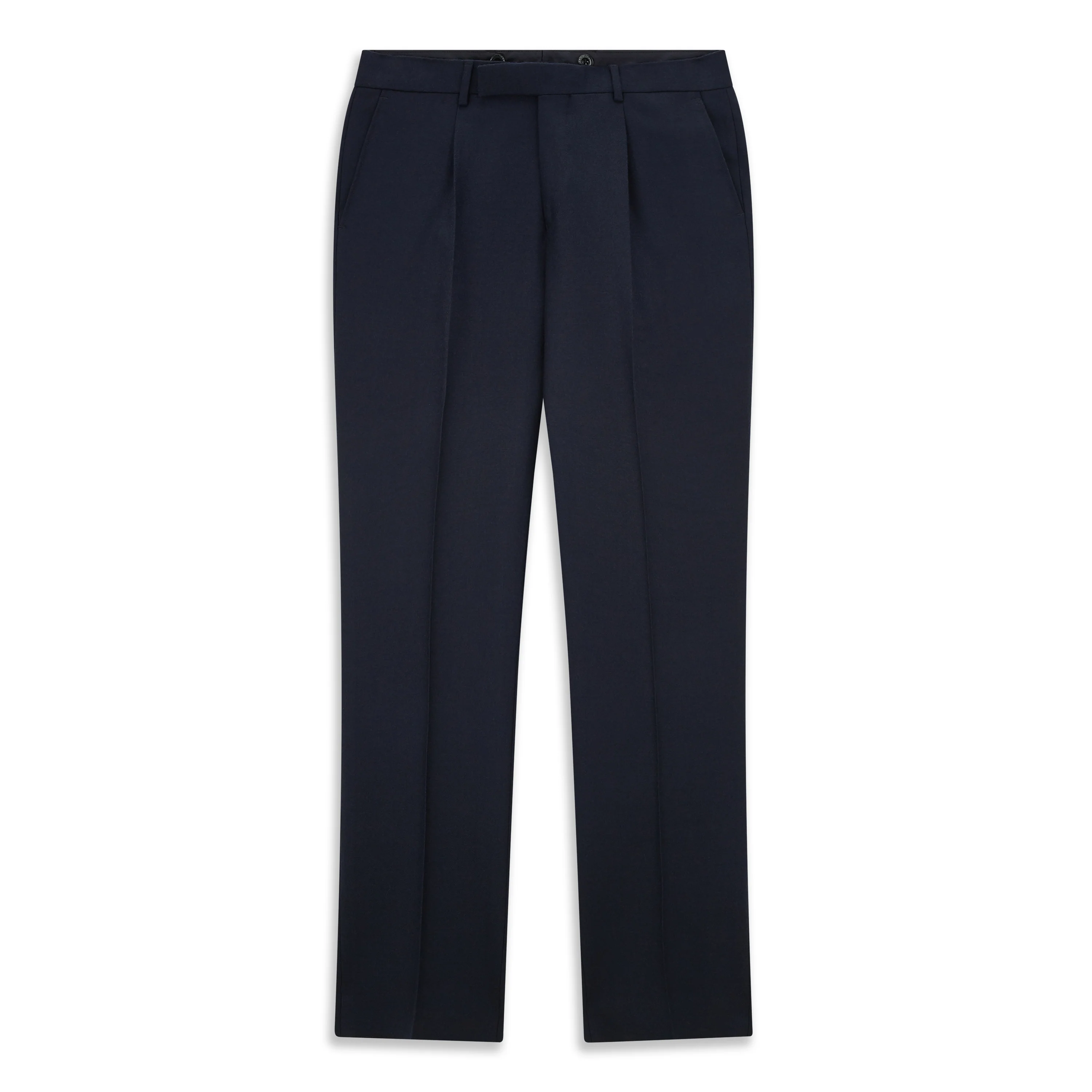 Tyler Navy Flannel Trousers - Image 2