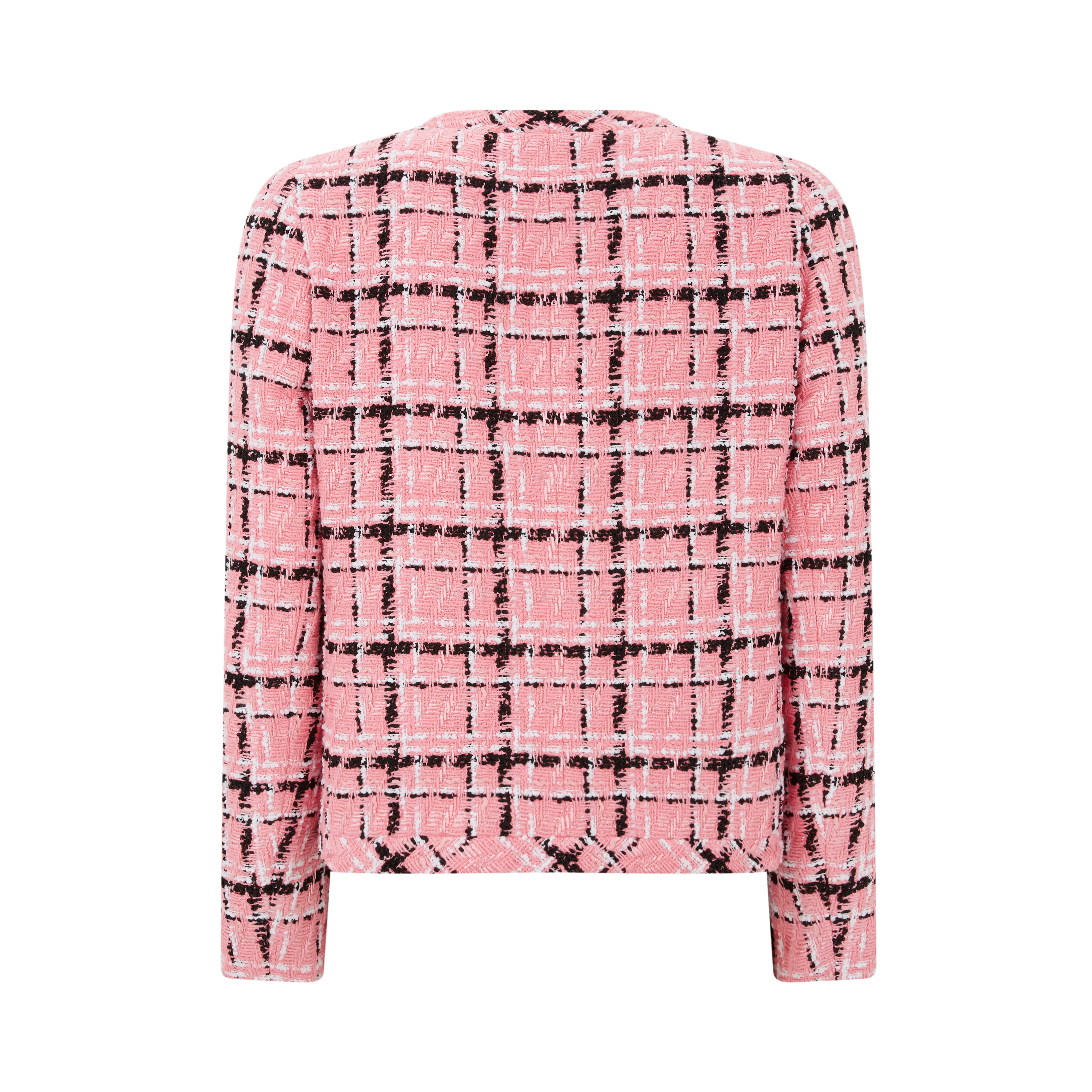 Tailored Check Boucle Jacket - Image 3
