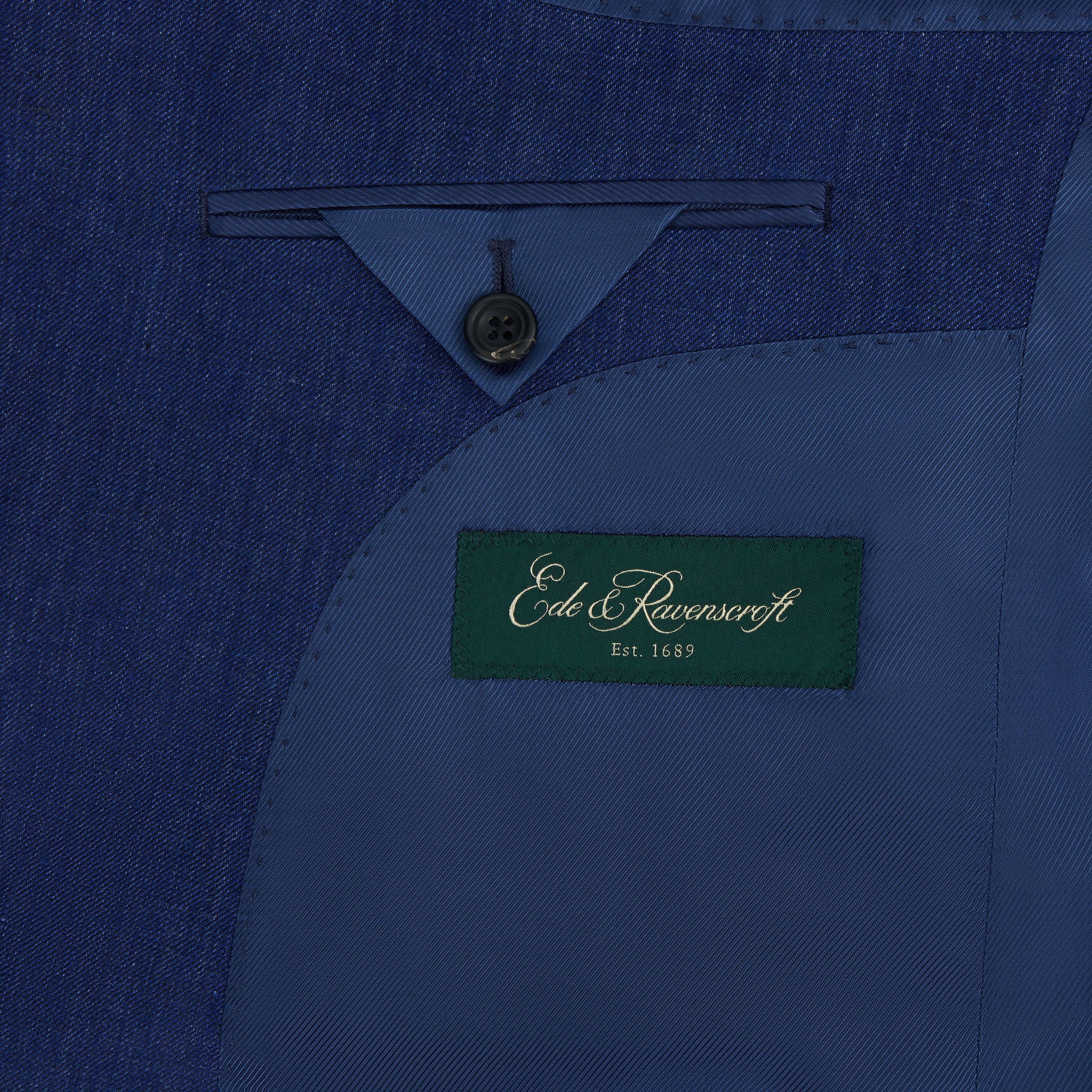 William Cobalt Blue Linen Jacket - Image 3