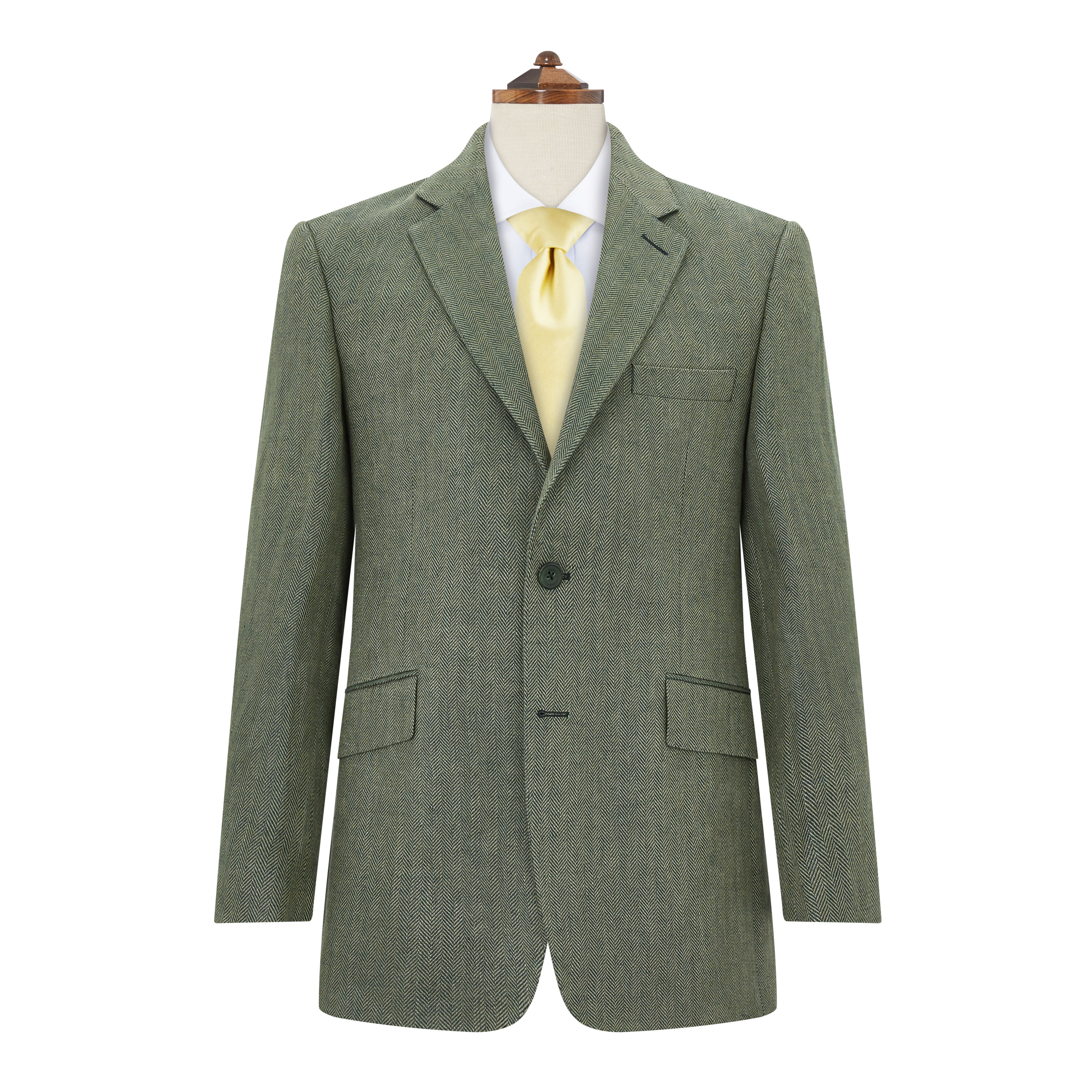William Green Herringbone Linen Jacket