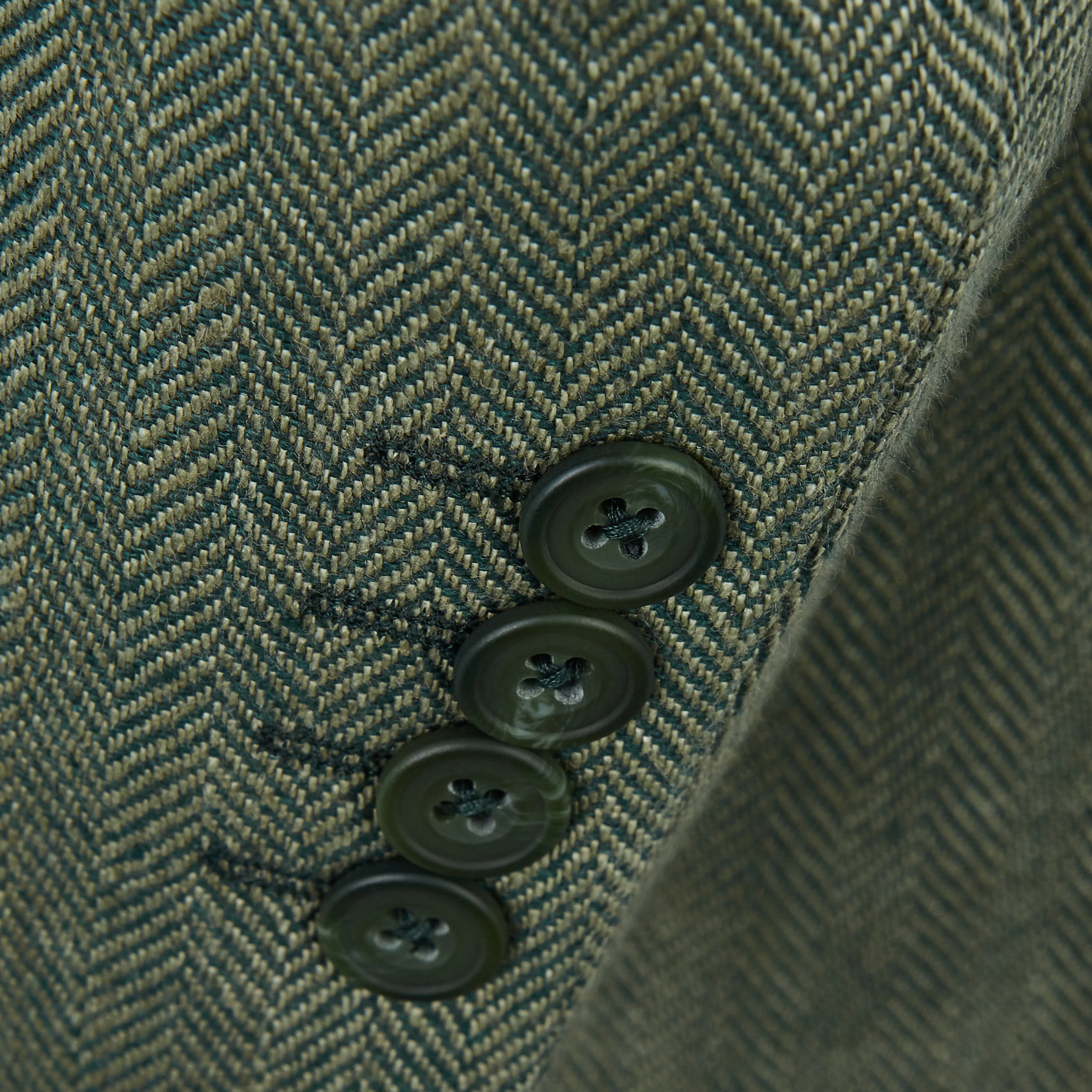 William Green Herringbone Linen Jacket - Image 4