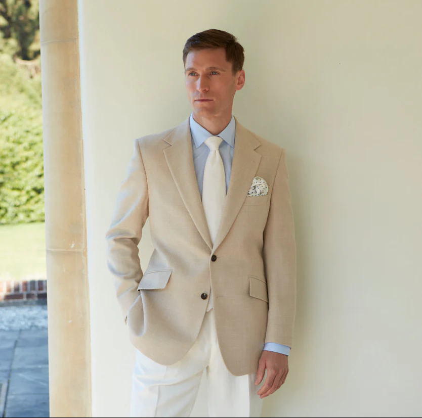 William Ivory Basketweave Jacket - Image 2